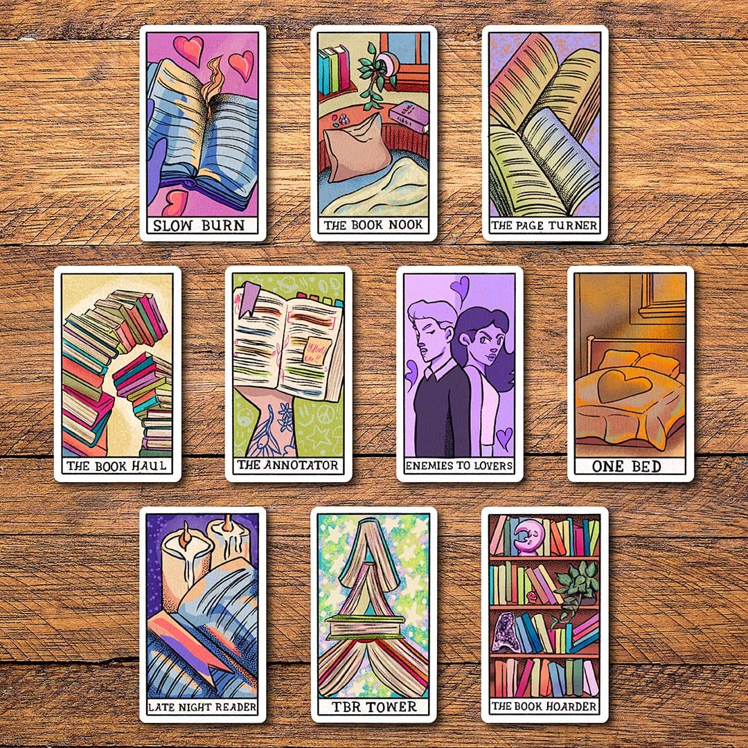Bookish Tarot Card Stickers 10 Pack – Big Moods