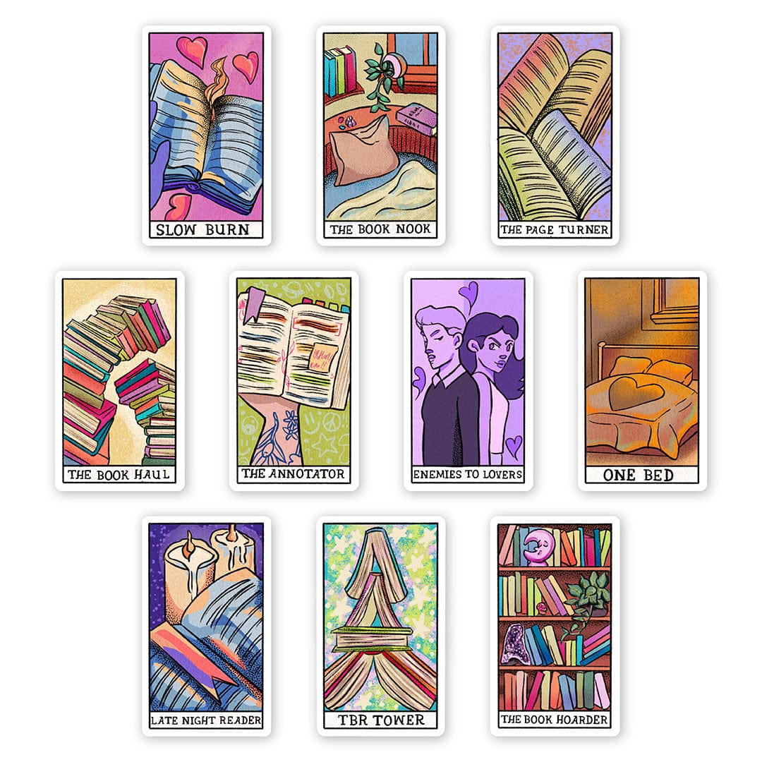 Bookish Tarot Card Stickers 10 Pack – Big Moods