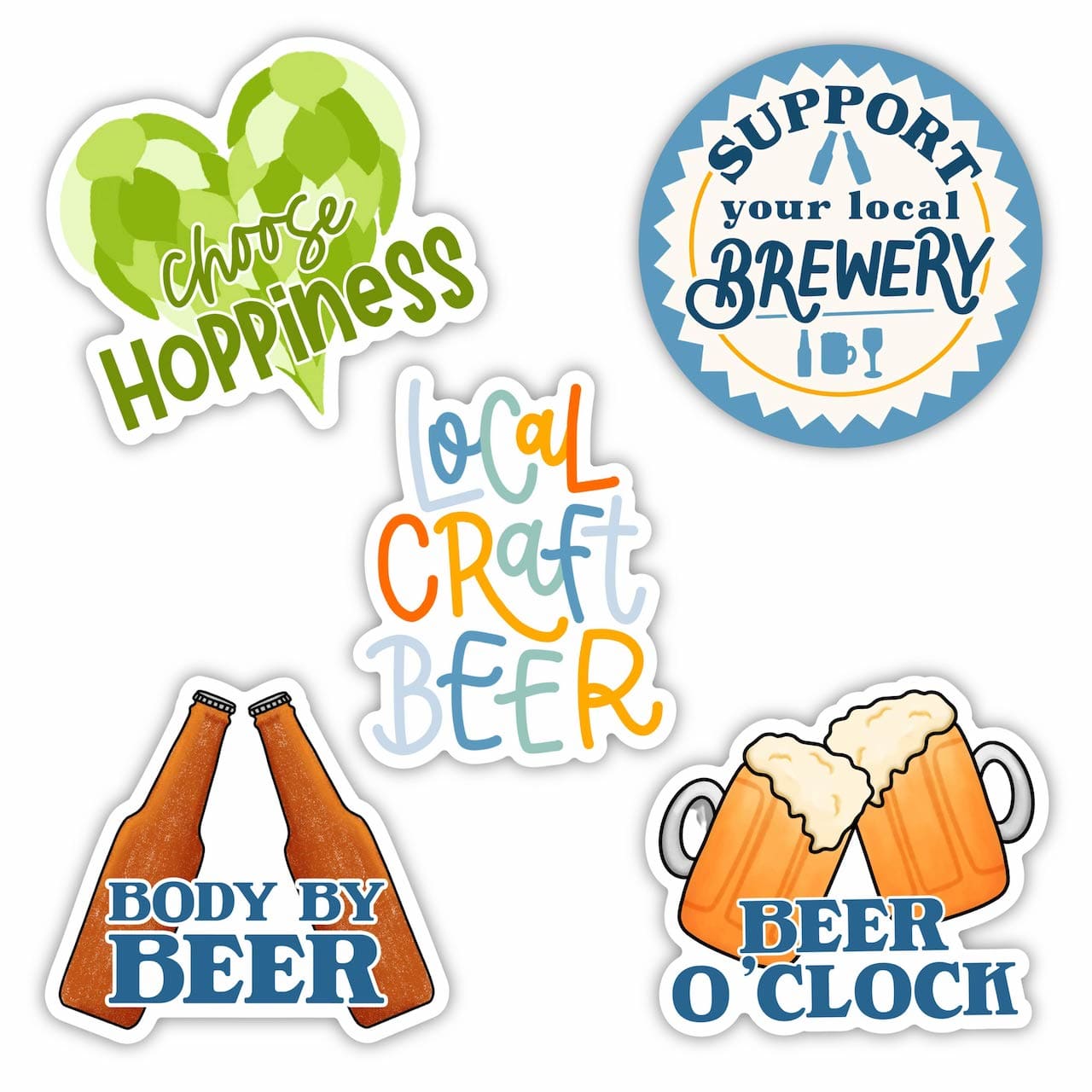 Craft Beer Sticker 5 Pack โ Big Moods