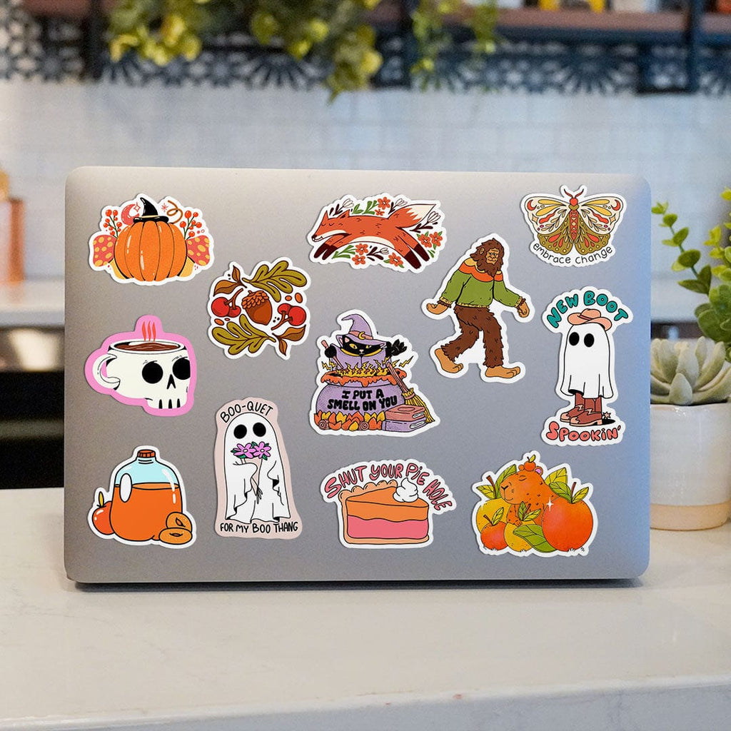 Bight Back Sticker Bright Fall Sticker 12 Pack – Big Moods