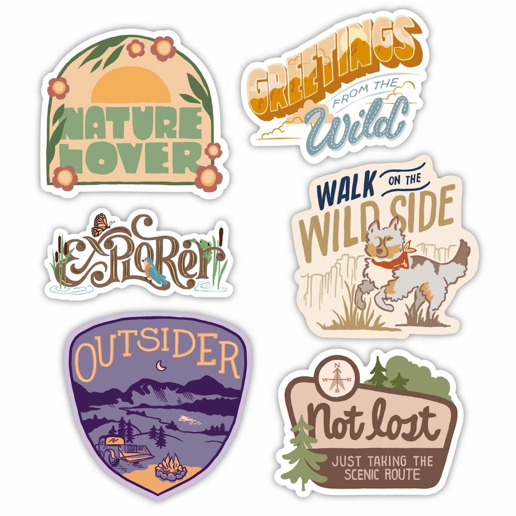 Nature is Home Sticker — Feel-good stickers, cards, & pins