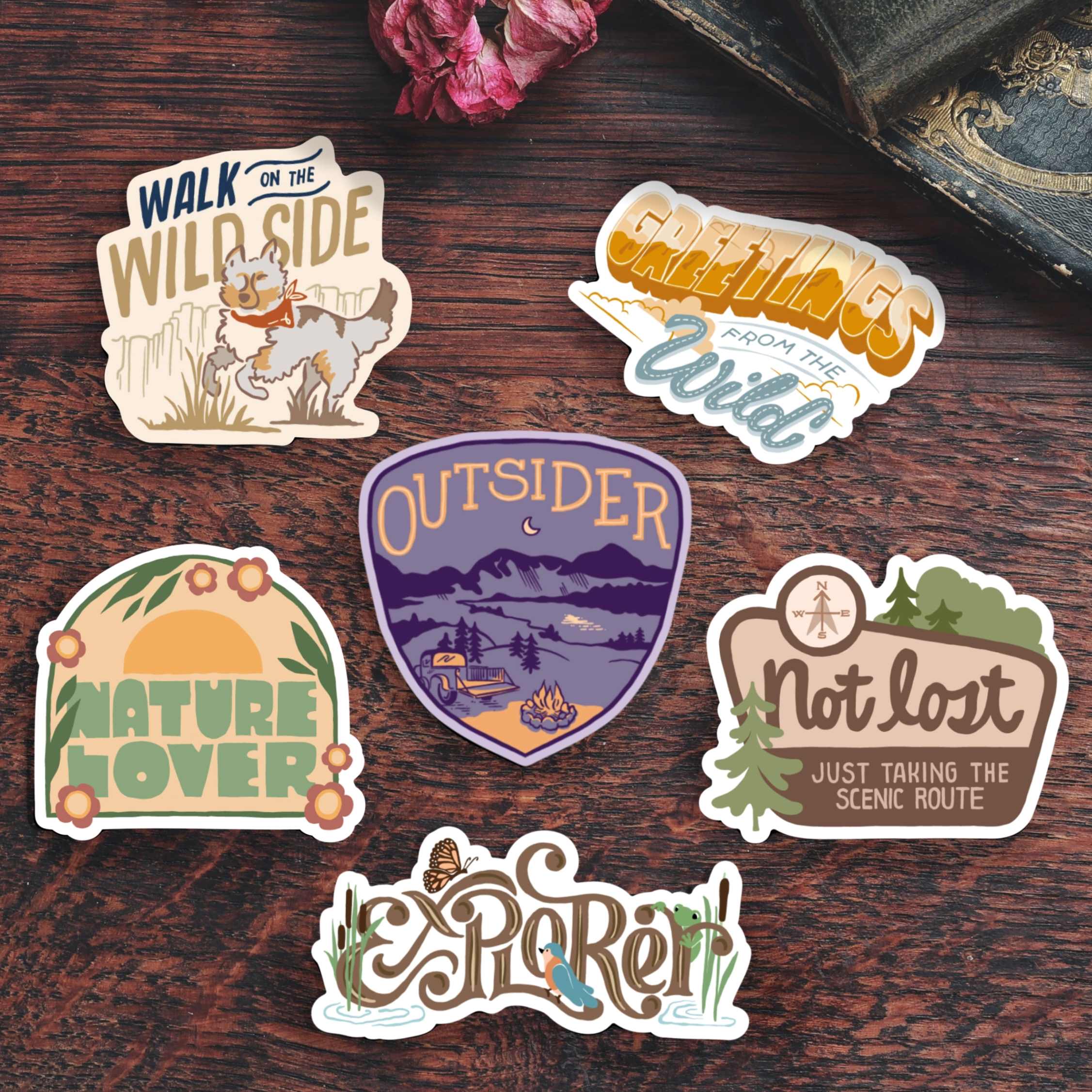 File Explorer Sticker Nature Explorer Sticker 6 Pack – Big Moods