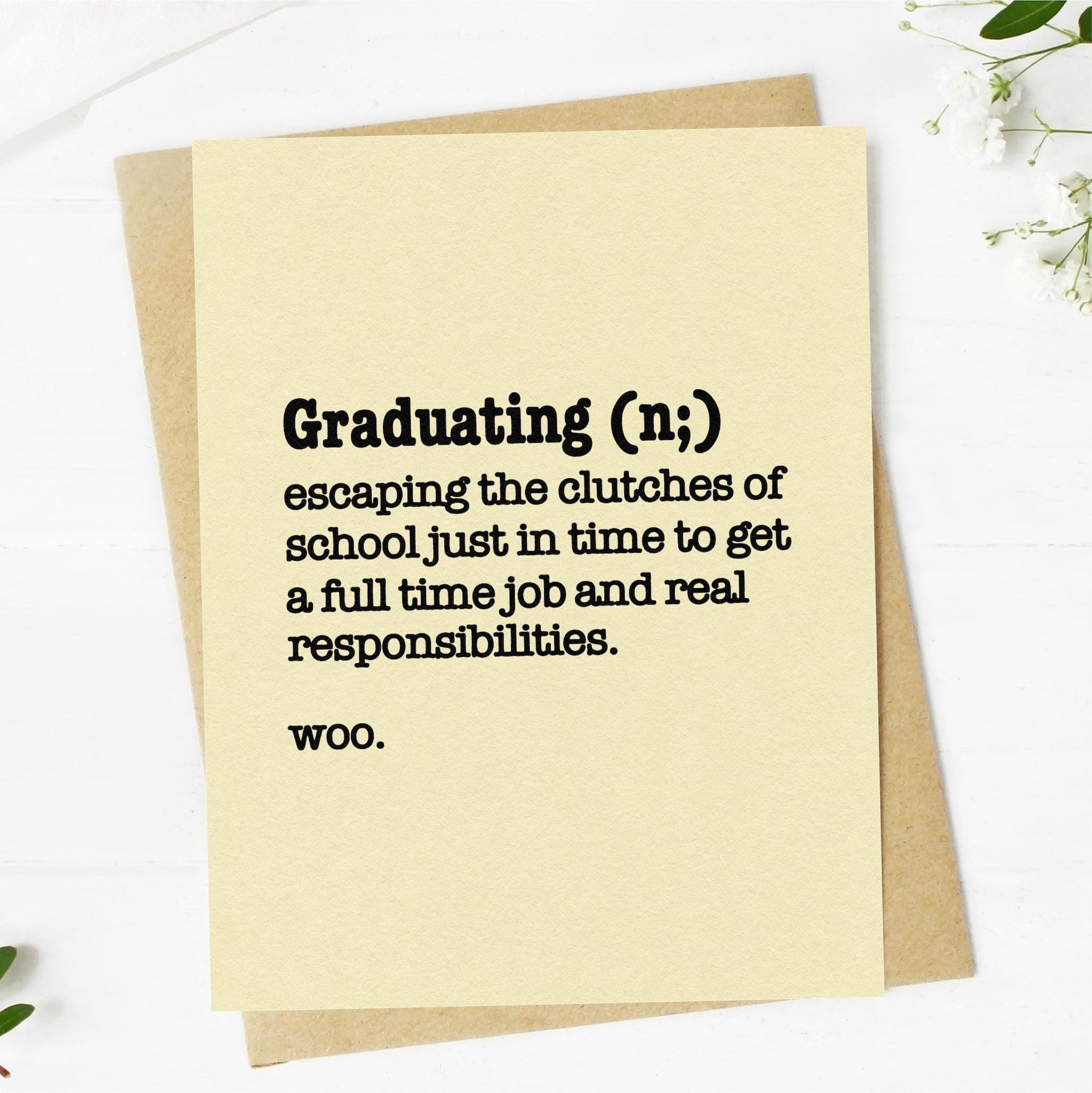 Graduation Definition Funny Grad Card Big Moods Graduation Definition Funny Grad Card Big Moods