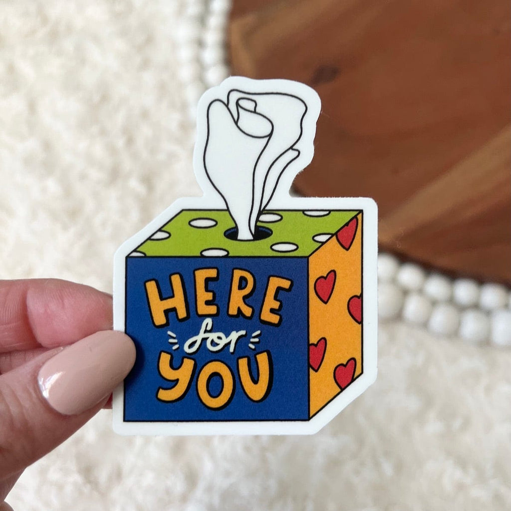 Tissue Note Sticker Here for you sticker - tissue – Big Moods