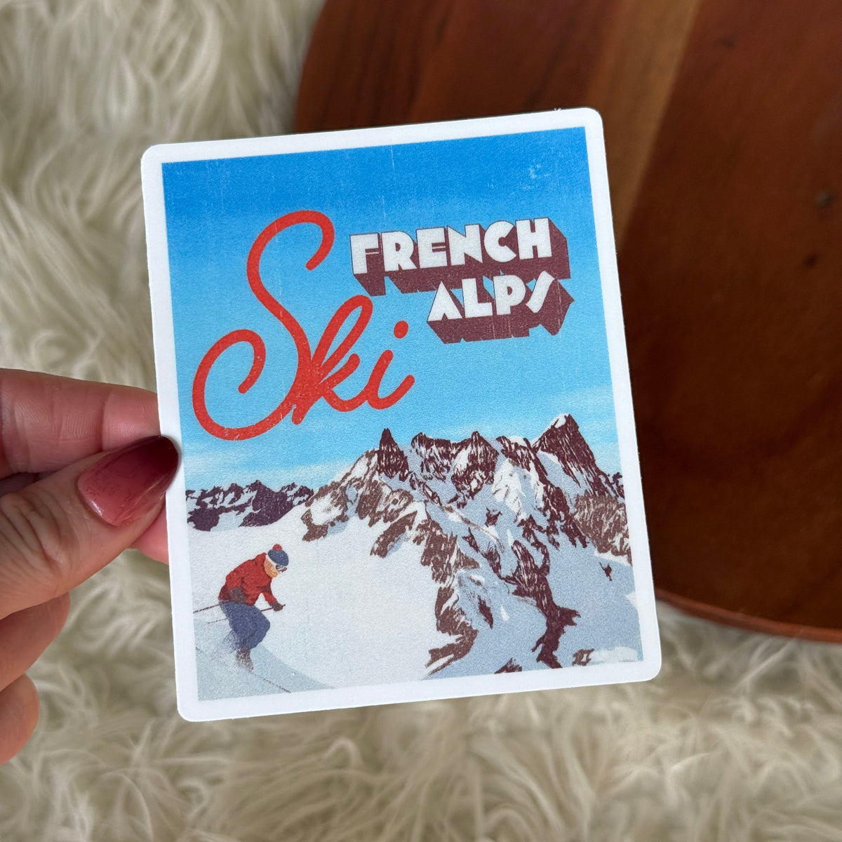 Ski French Alps Vintage Sticker – Big Moods