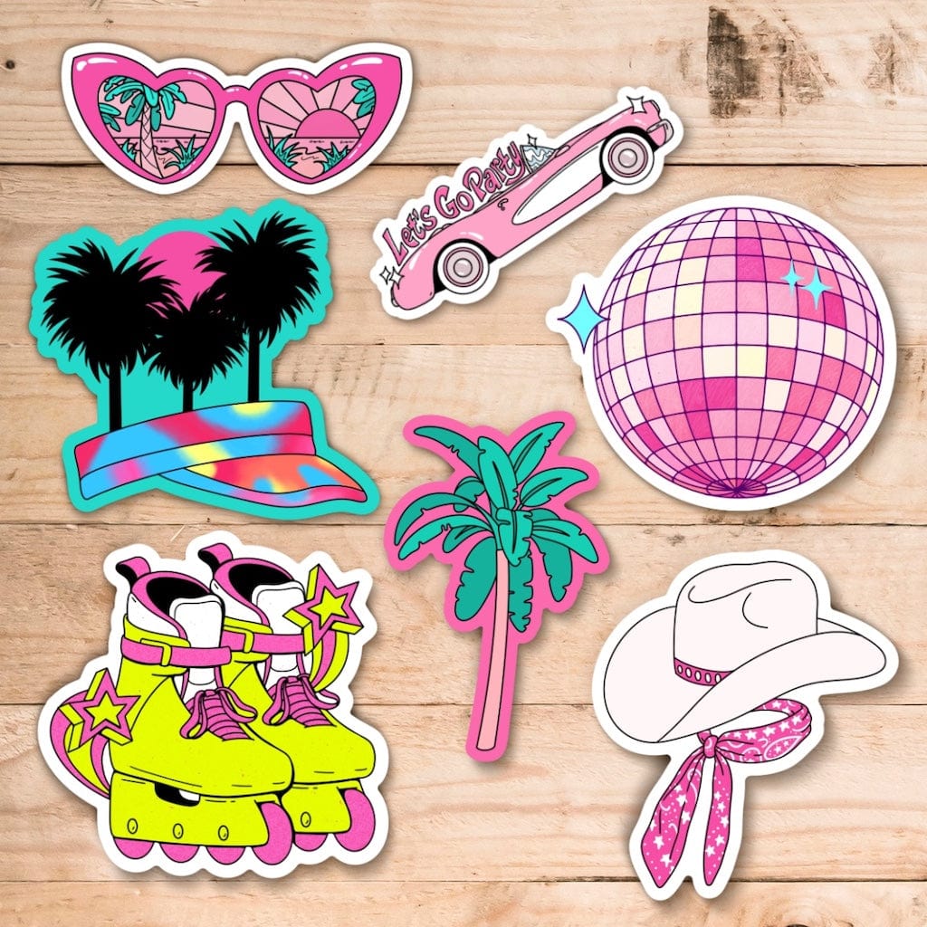 Sticker Film Pink Pink Sticker 7 Pack – Big Moods