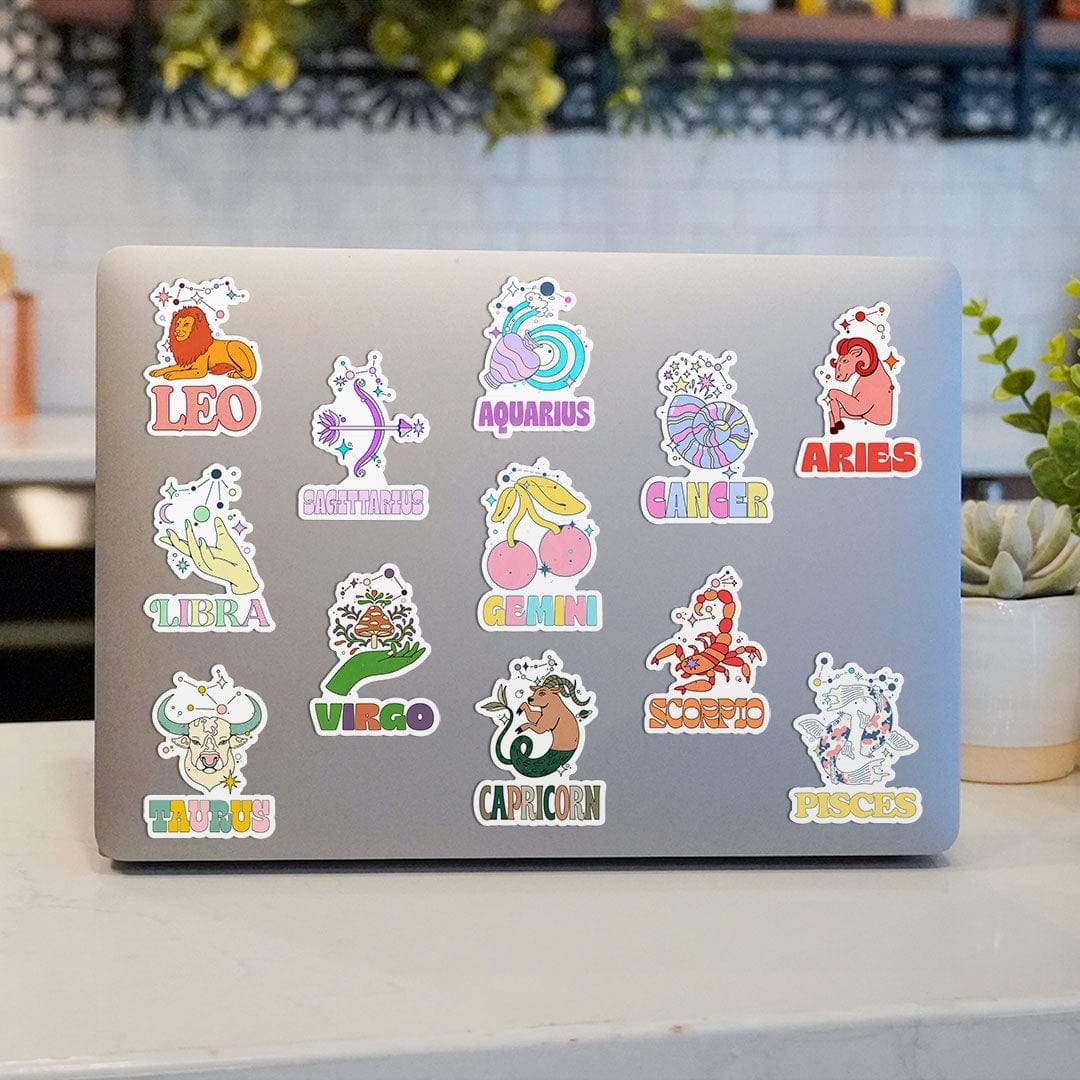 Zodiac Signs Sticker 12 Pack – Big Moods