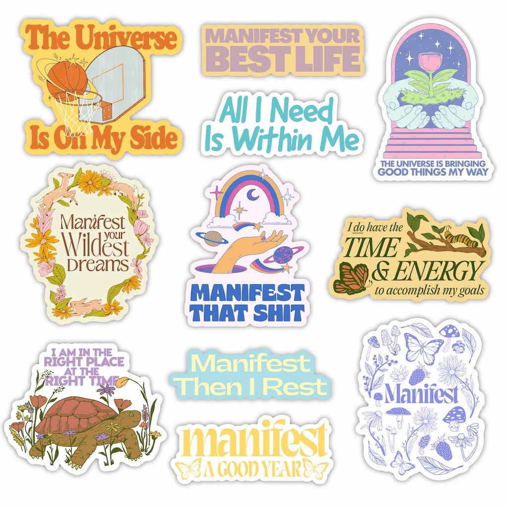 Manifest Sticker 11 Pack – Big Moods