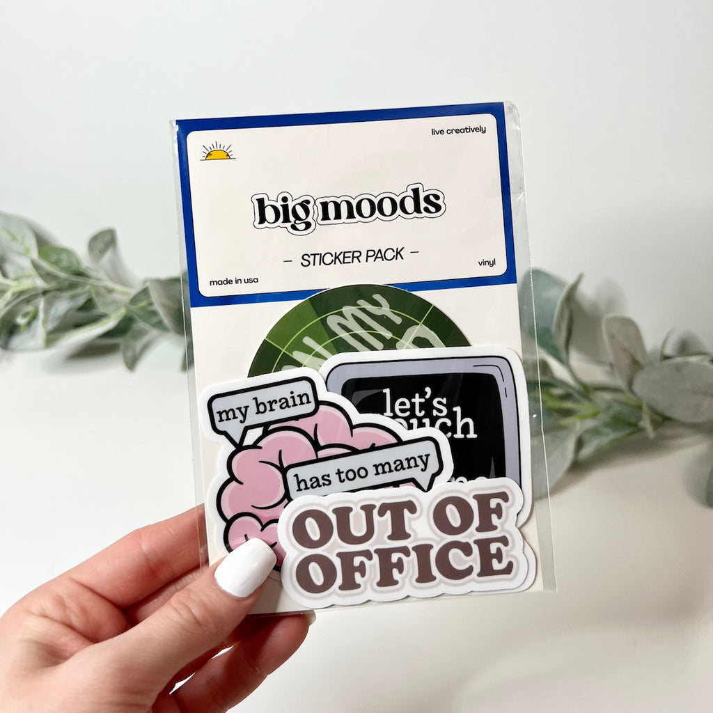 Butterfly and Moon Sticker – Big Moods