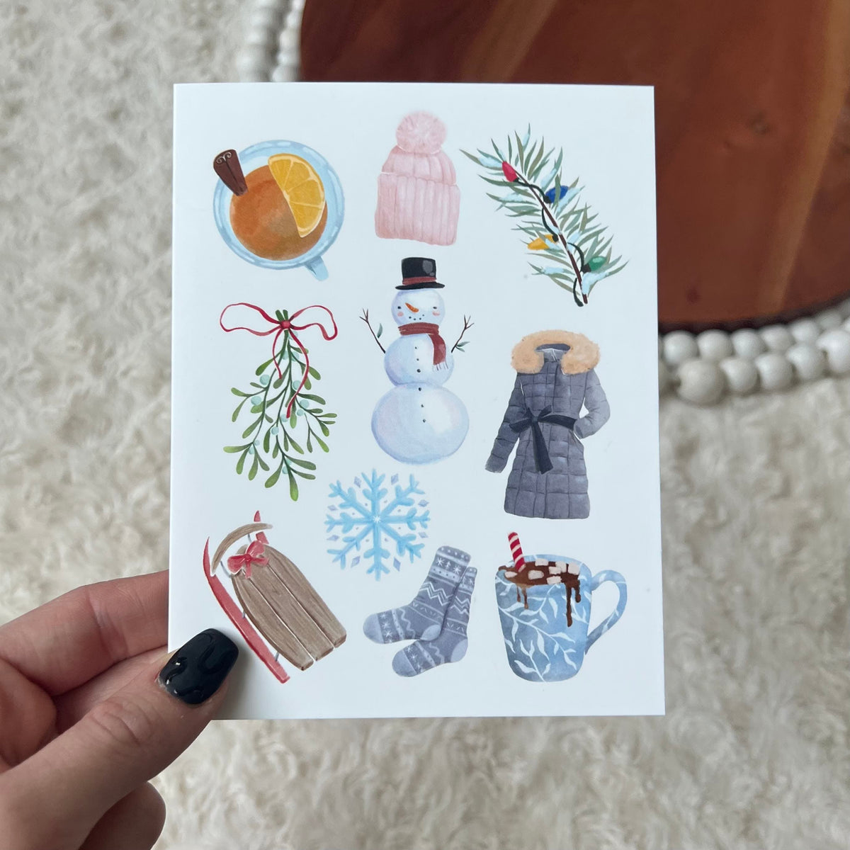 Winter Essentials Holiday Greeting Card – Big Moods