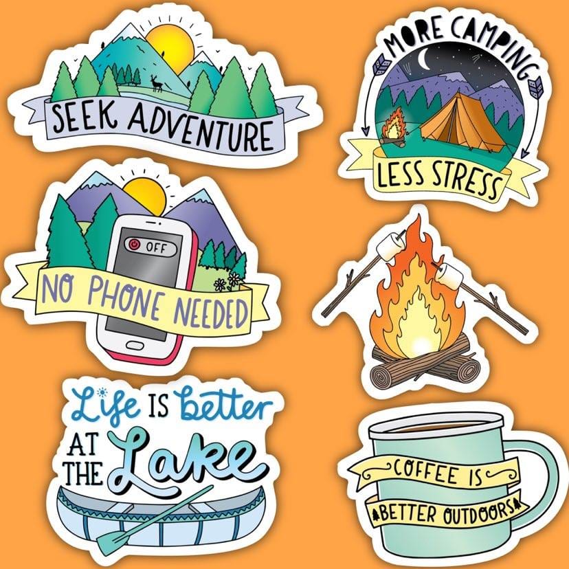 Outdoor & Nature Sticker 6 Pack