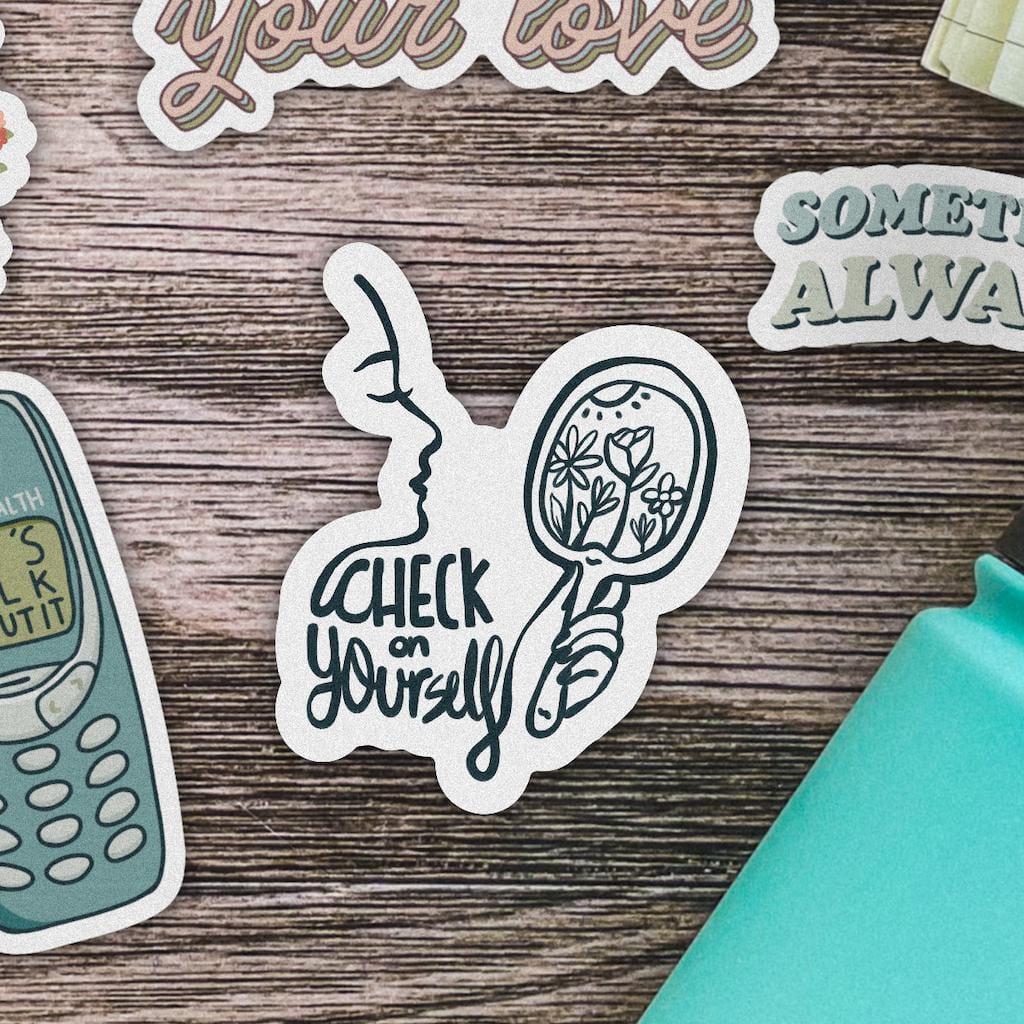 Check on Yourself Mental Health Sticker β Big Moods
