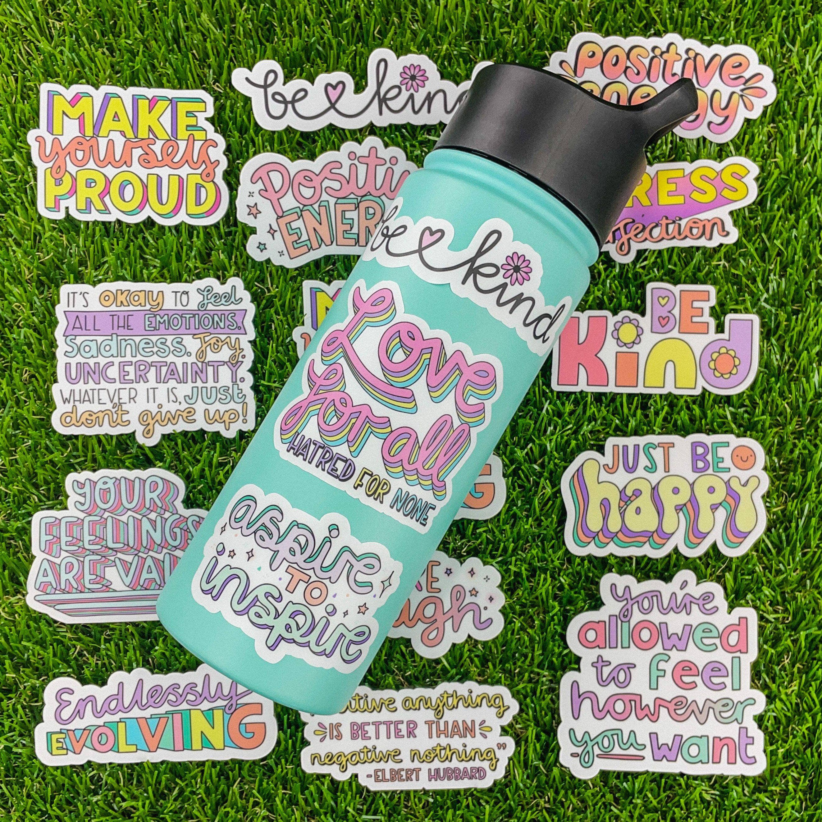 Big Moods Positive Vibes Clear Sticker Pack 10pc