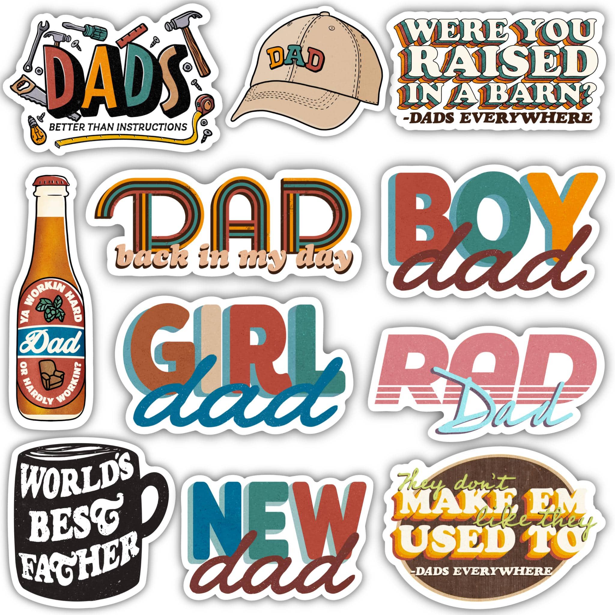 Dad Sticker 11 Pack โ Big Moods