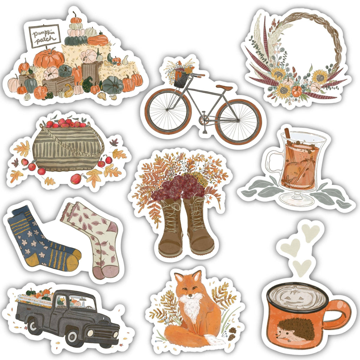 Fall Sticker 10 Pack – Big Moods