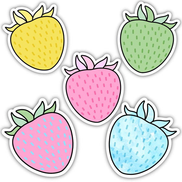 Strawberry Aesthetic Sticker 5 Pack