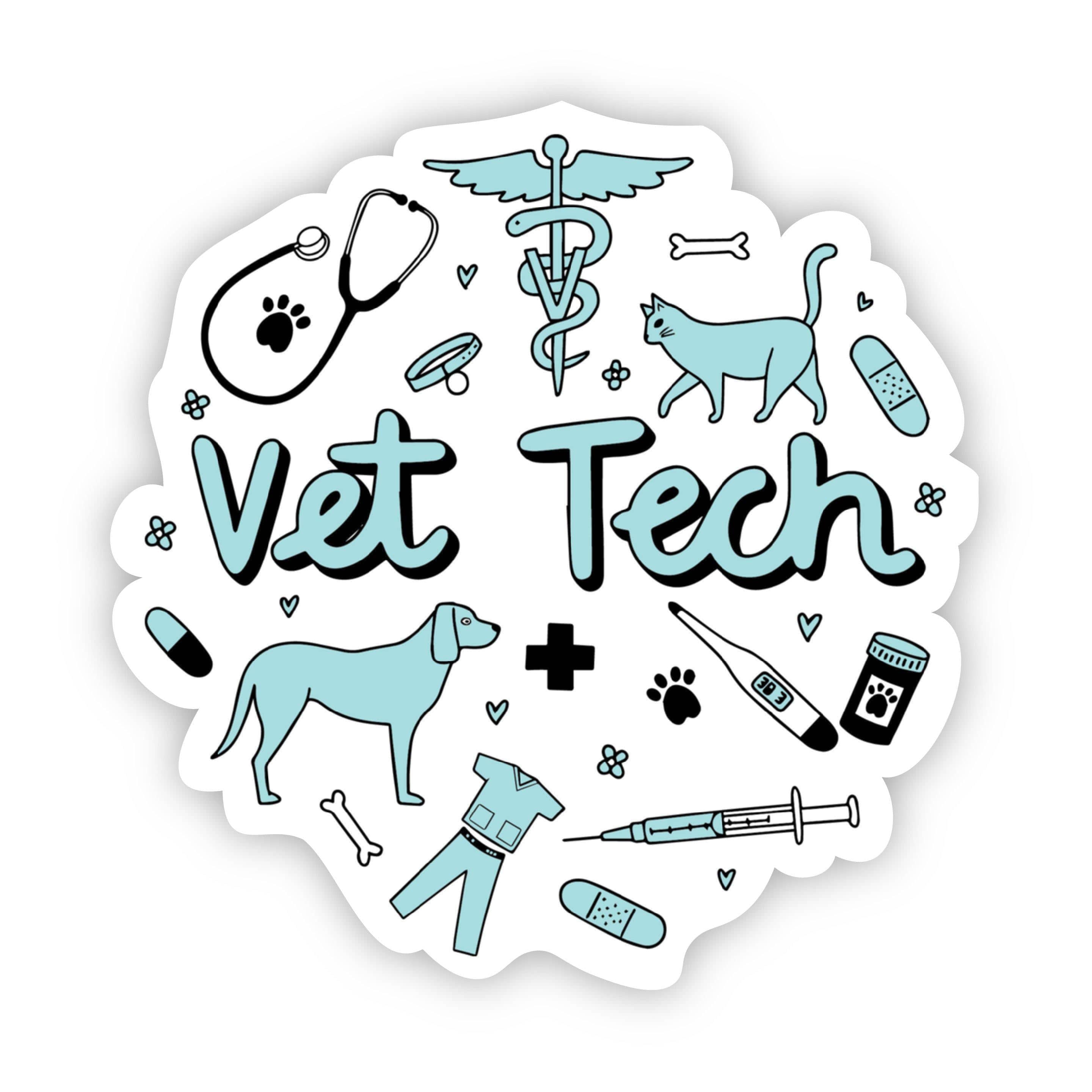 Badge Reel, Paw Prints, Vet, Vet Tech, Animal Lover, Nurse