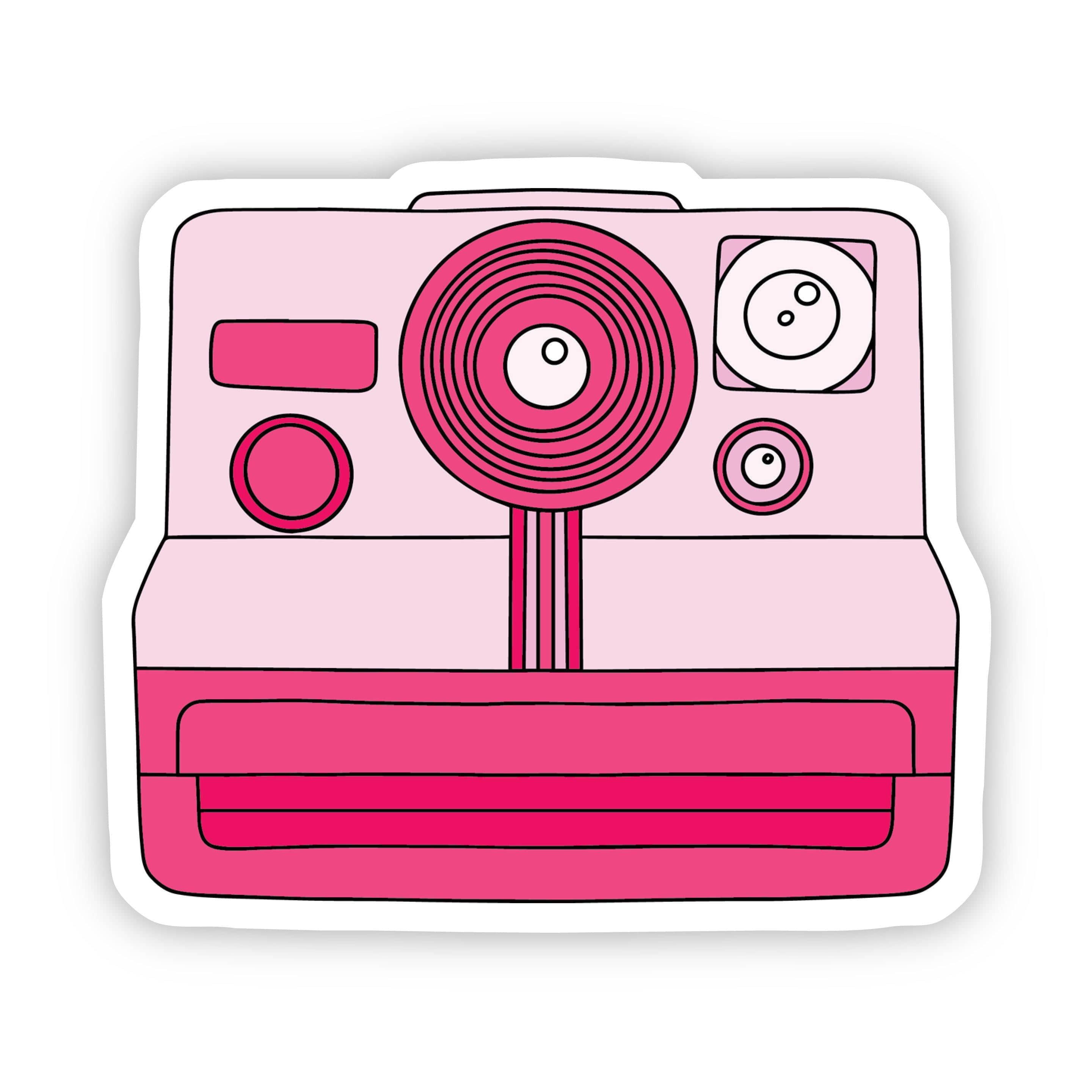 Pink Camera Aesthetic Sticker – Big Moods