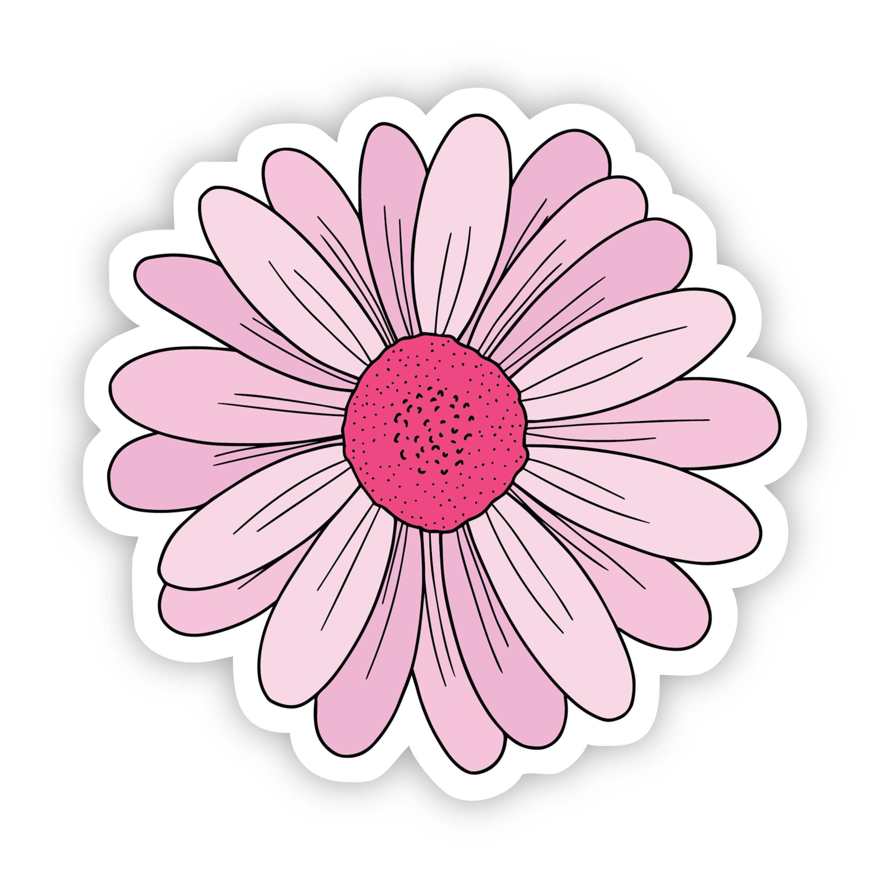Multicolor Pink Floral Sticker – Big Moods