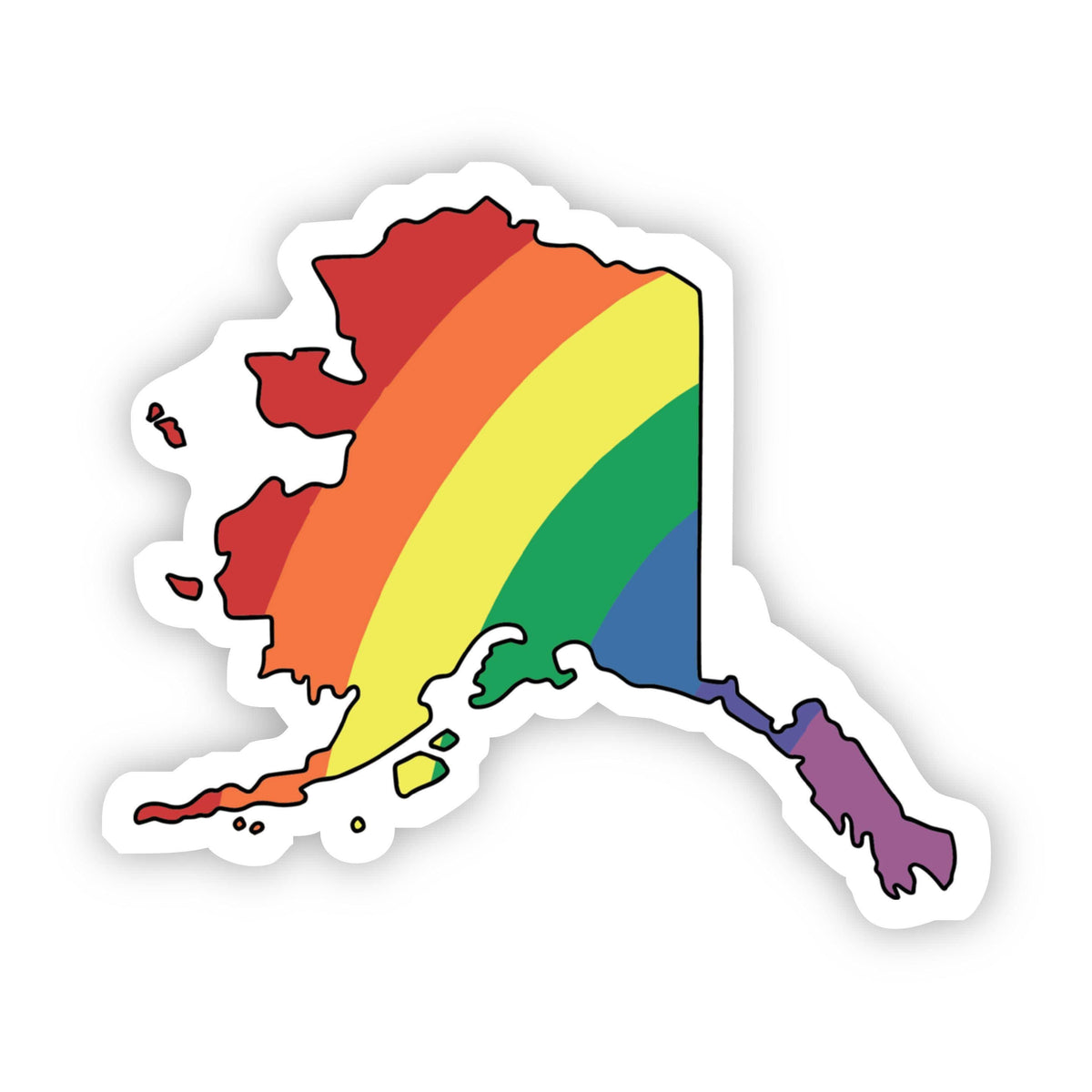 Alaska Rainbow Sticker – Big Moods