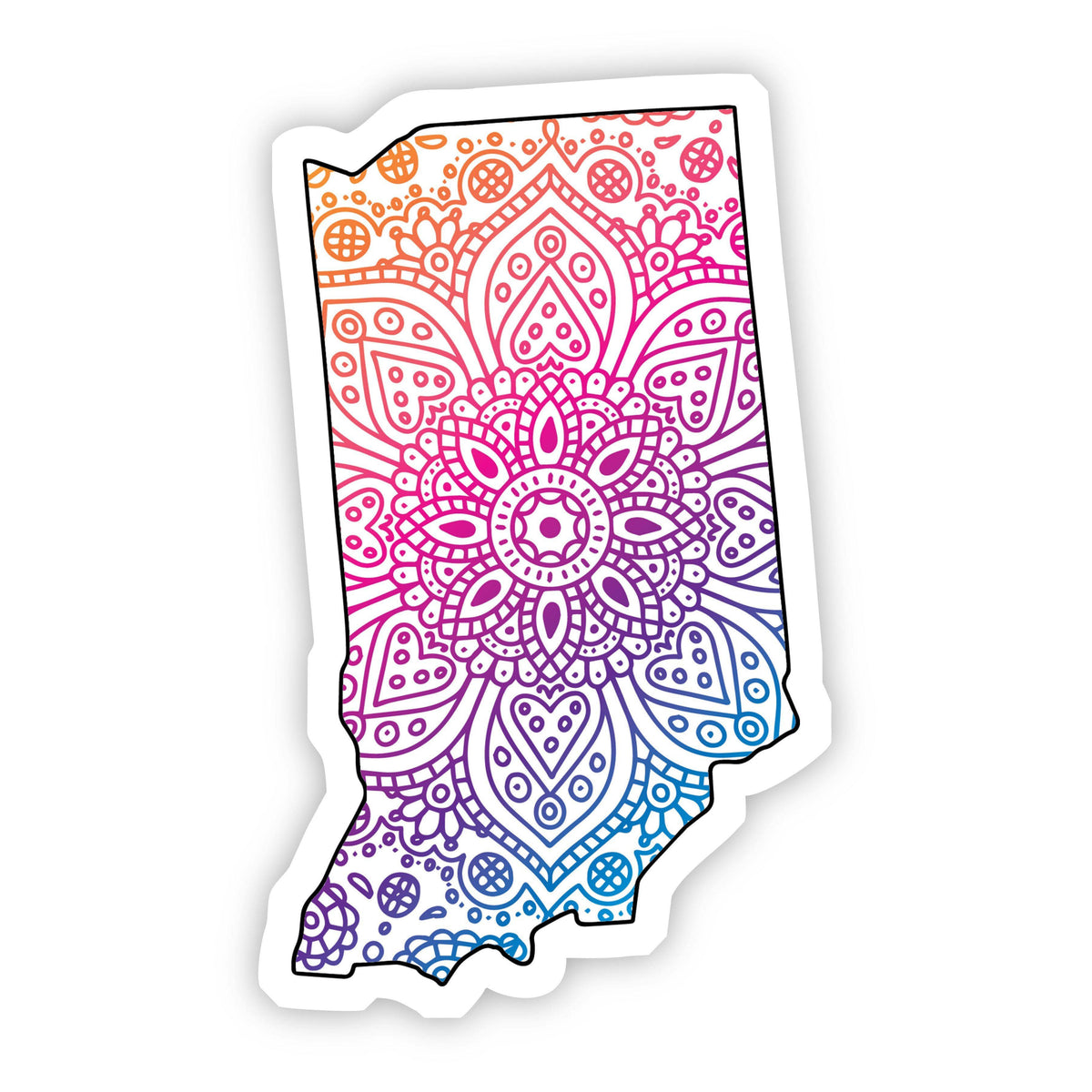 Indiana Mandala Pattern Sticker – Big Moods