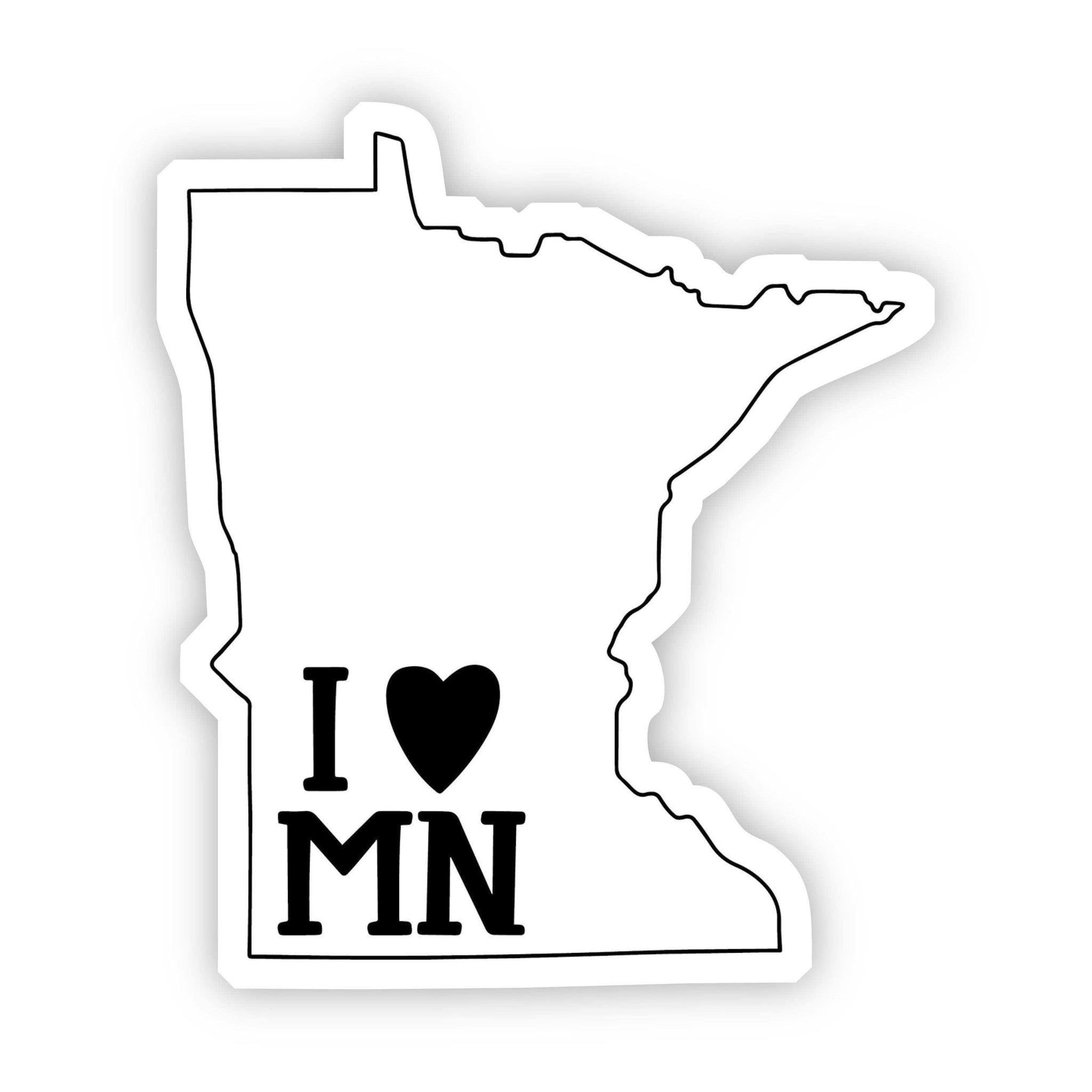 Minnesota State Sticker Set, A5 Blatt, Vinyl Aufkleber Für Gepäck