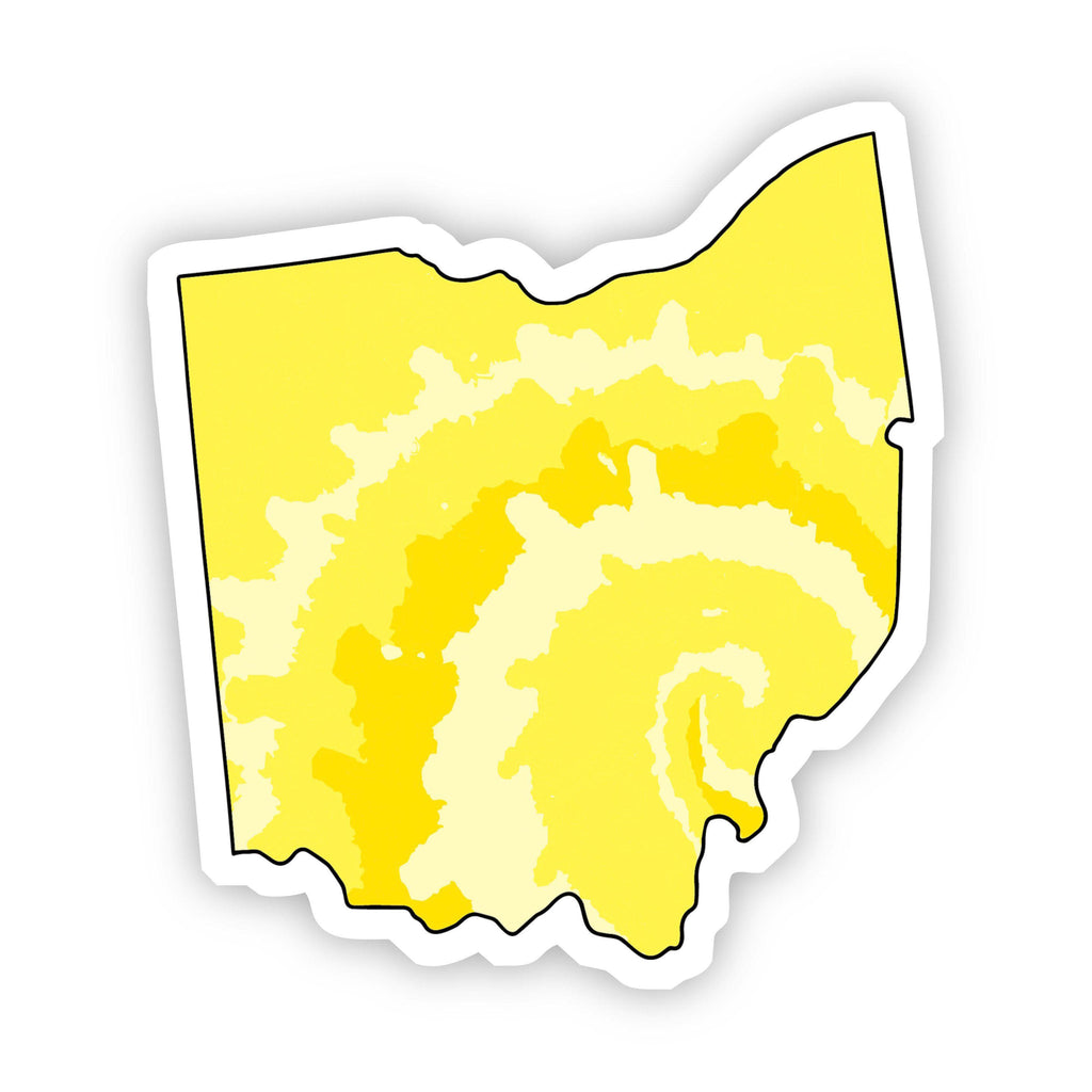 Ohio. Yellow Sign Ohio Stickers – Big Moods