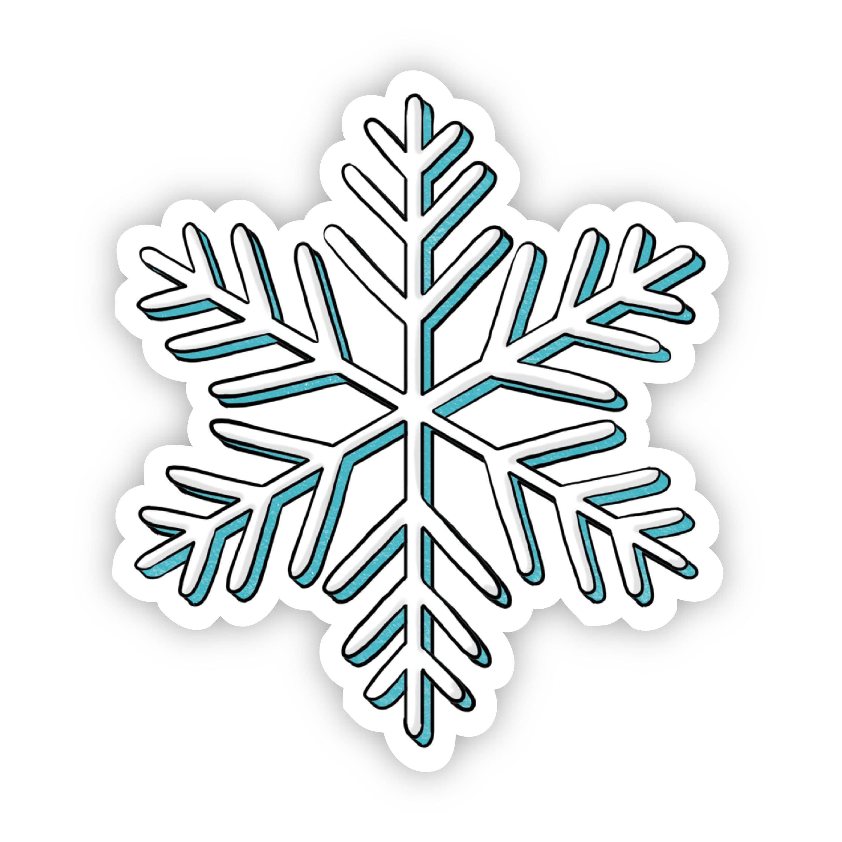 Snow Stickers for Sale  Snowflake sticker, Christmas stickers