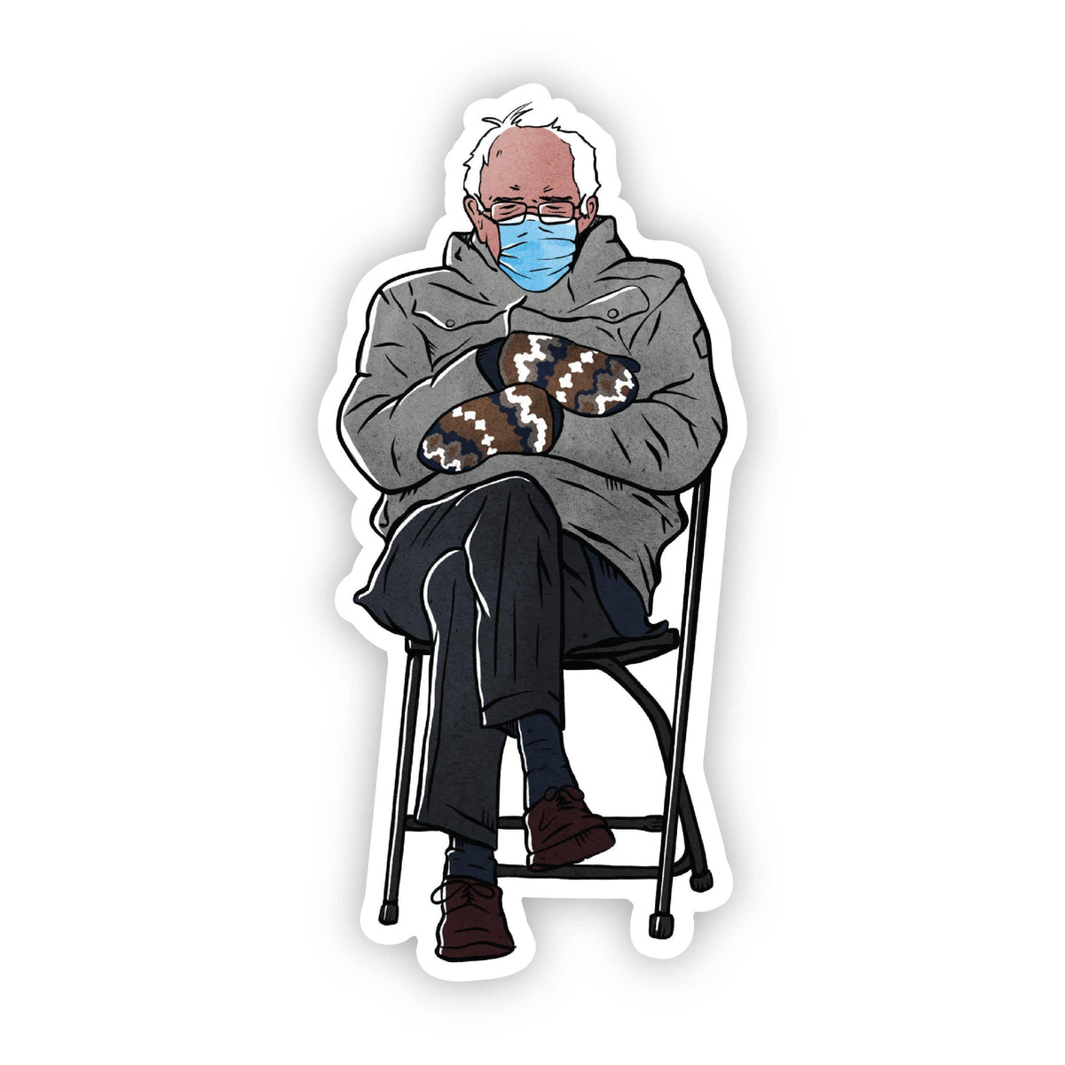 Bernie Sanders Chair Sticker – Big Moods