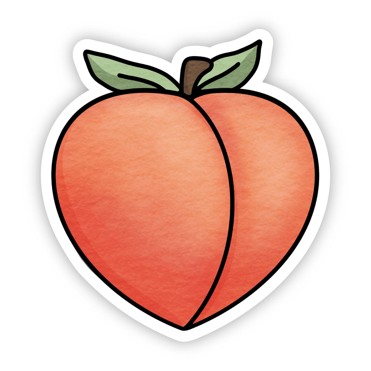 Peach - Moodi Sticker – Big Moods