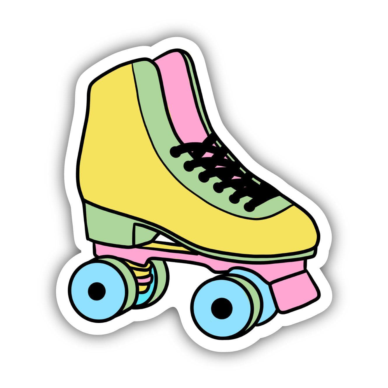 Multicolor Roller Skate Aesthetic Sticker – Big Moods