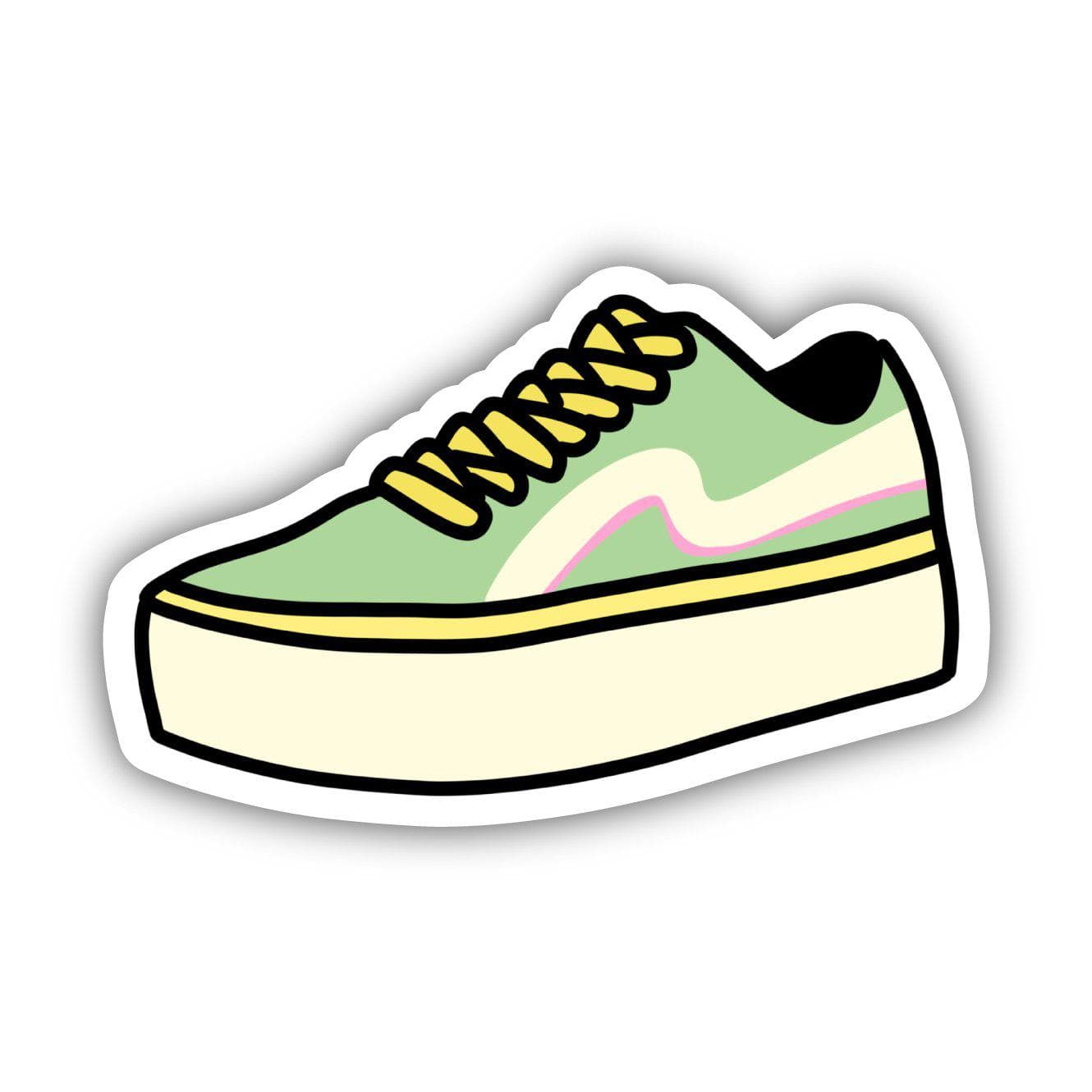 Multicolor Skater Shoe Aesthetic Sticker – Big Moods