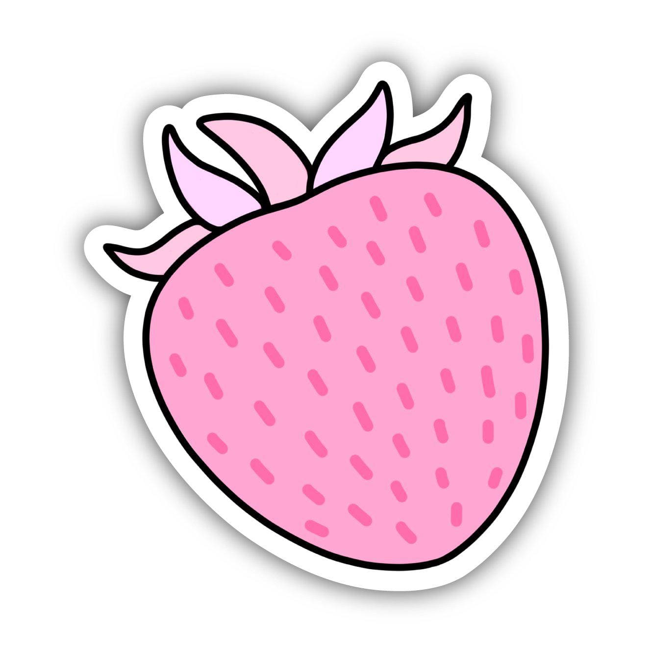 Pink Strawberry Aesthetic Sticker