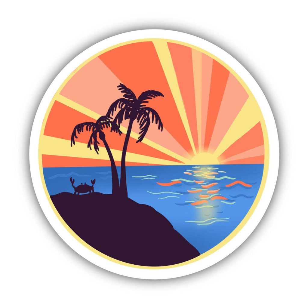 Ocean Sunset Sticker – Big Moods