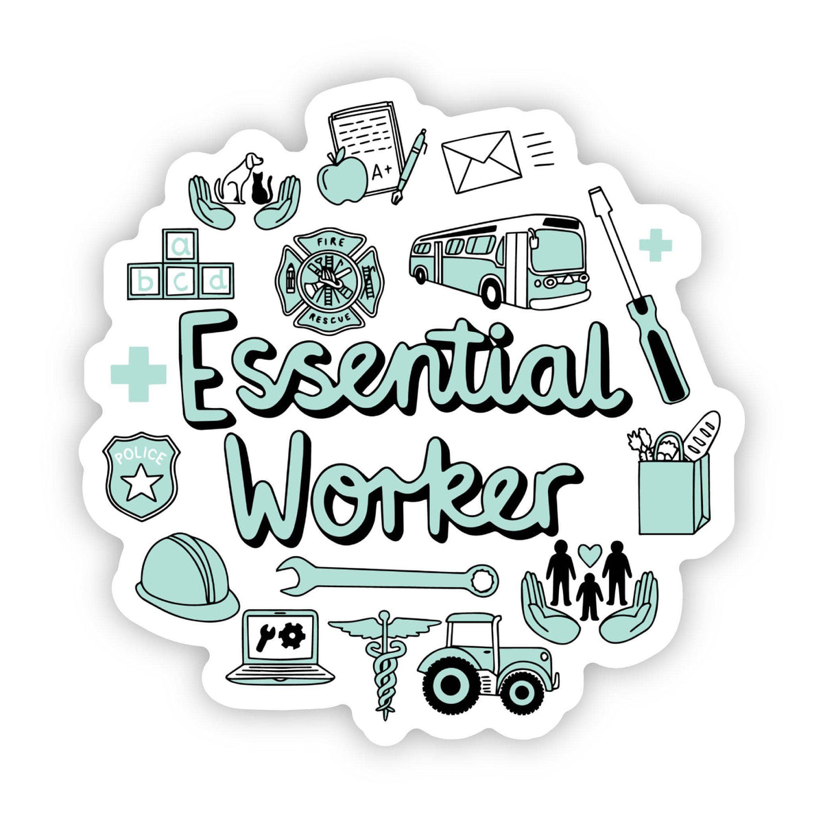 Essential Worker Sticker – Big Moods