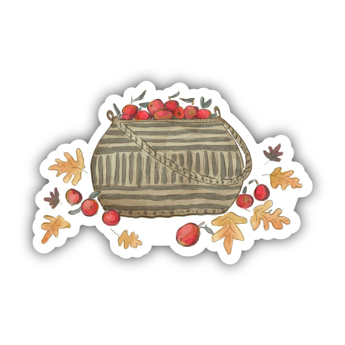 Apple Bushel Basket Fall Sticker – Big Moods