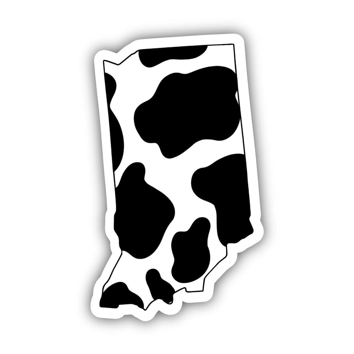 Indiana Cow Pattern Sticker – Big Moods