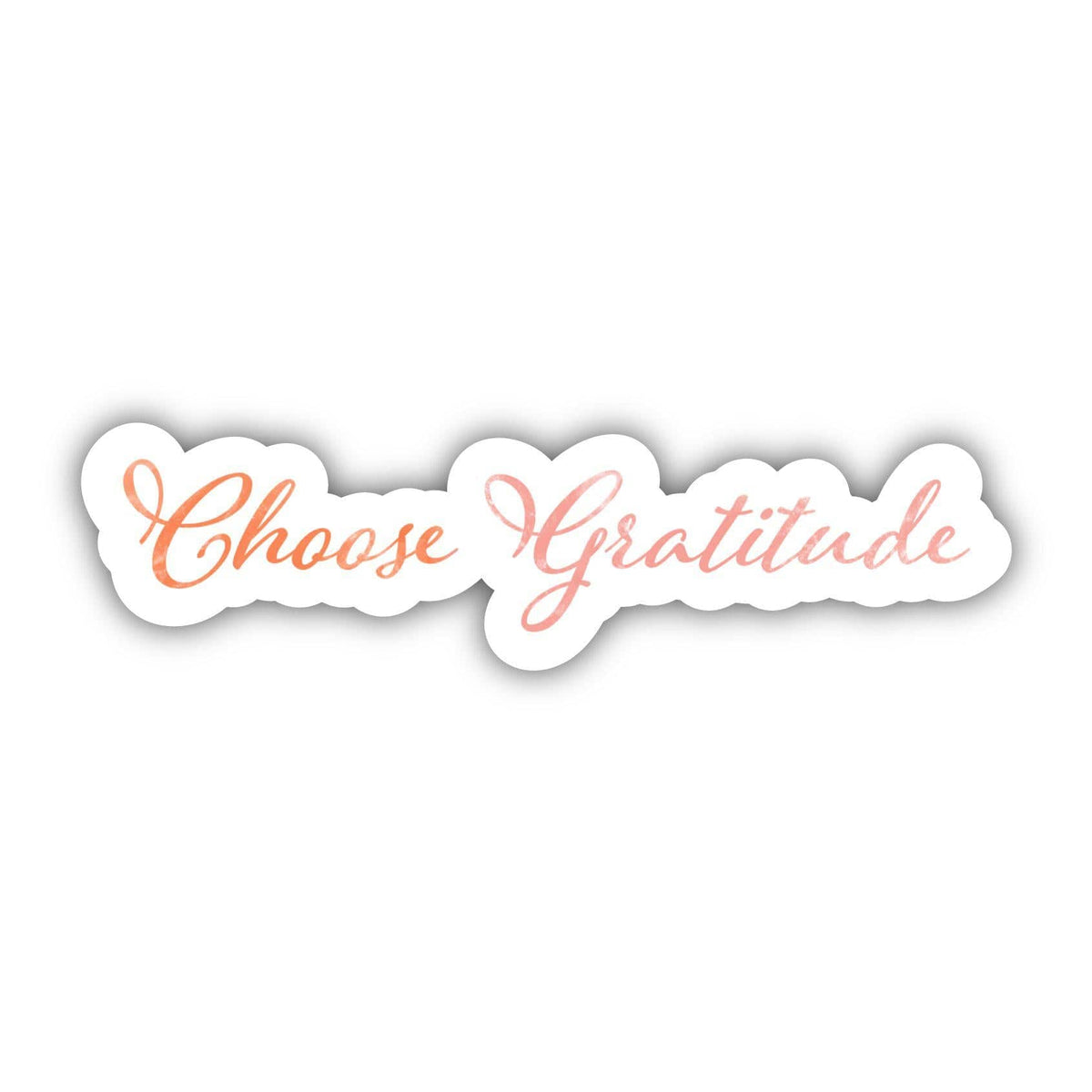 Choose Gratitude - Multicolor Calligraphy Sticker – Big Moods