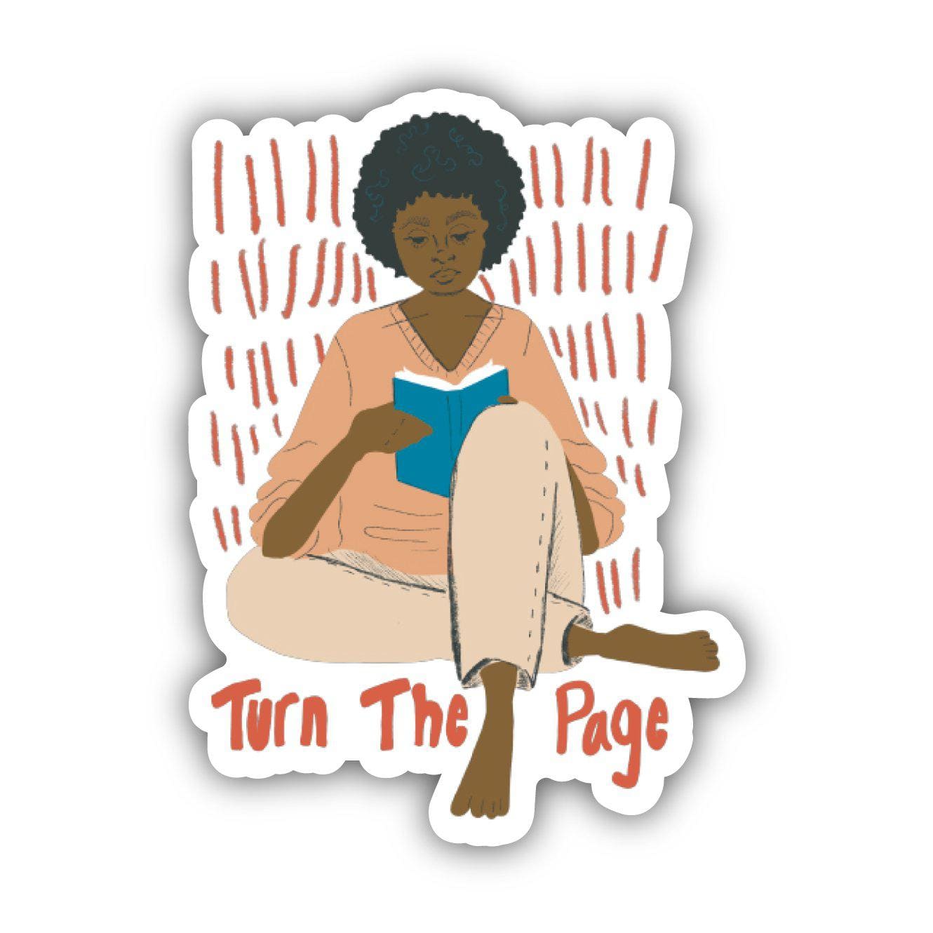 Turn The Page Sticker – Big Moods