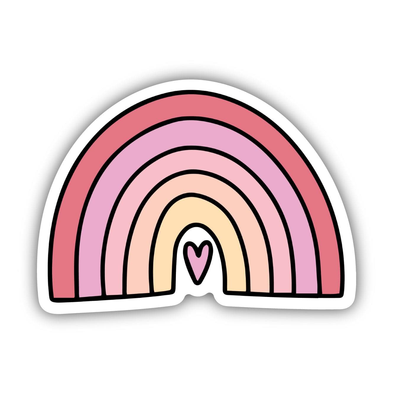 Pink Rainbow Sticker Pink Rainbow Sticker – Big Moods