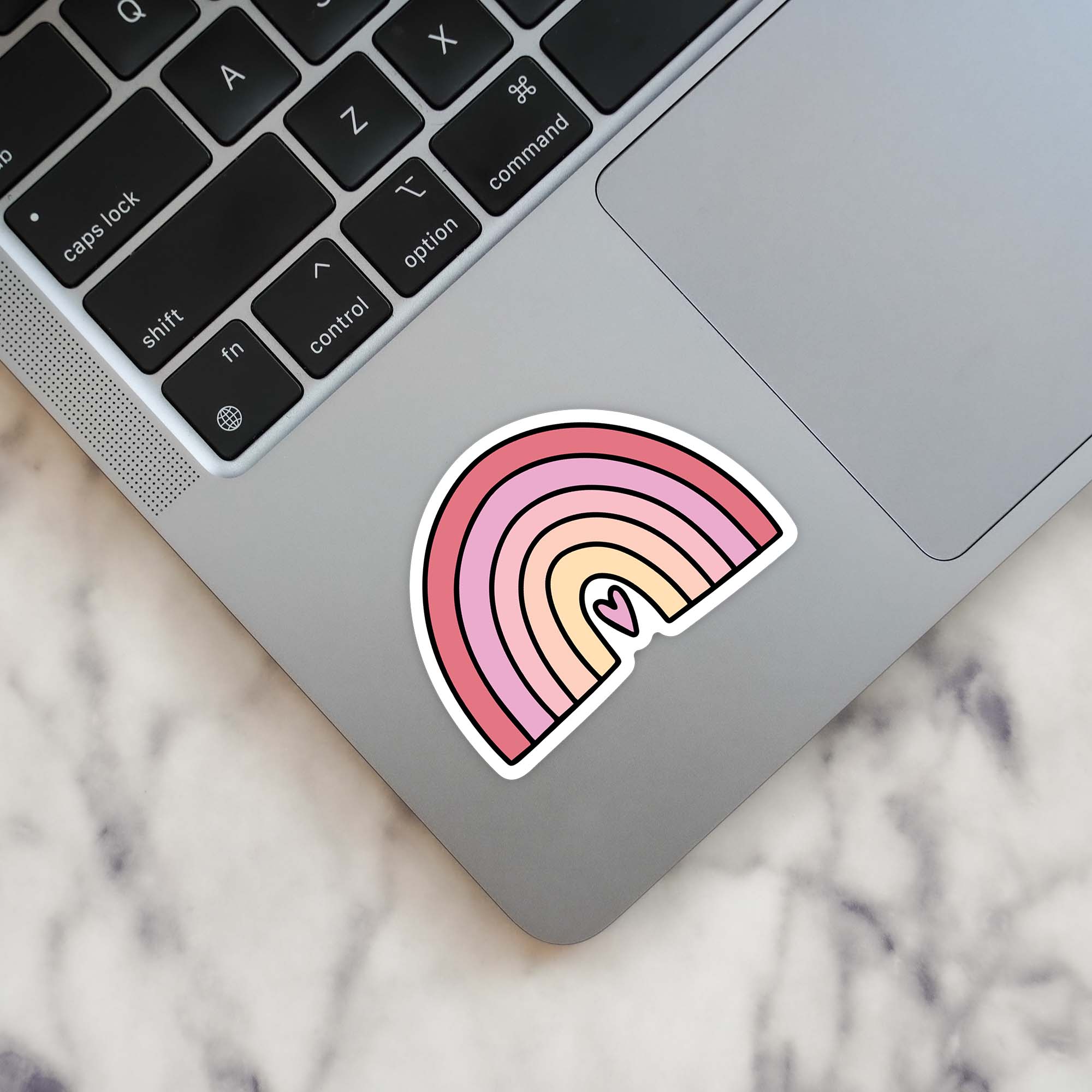 Pink Rainbow Sticker Pink Rainbow Sticker – Big Moods