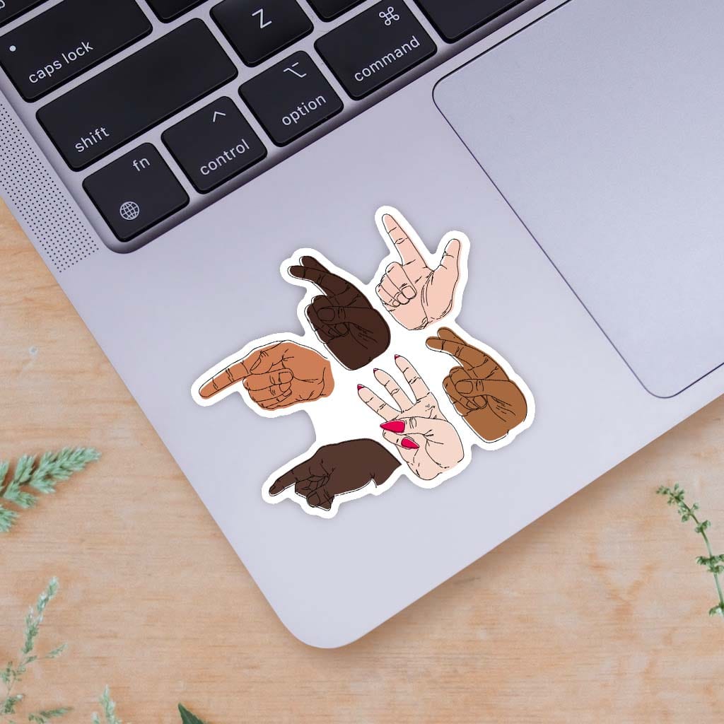 Pwr Sign GRL PWR Sign Language Sticker – Big Moods