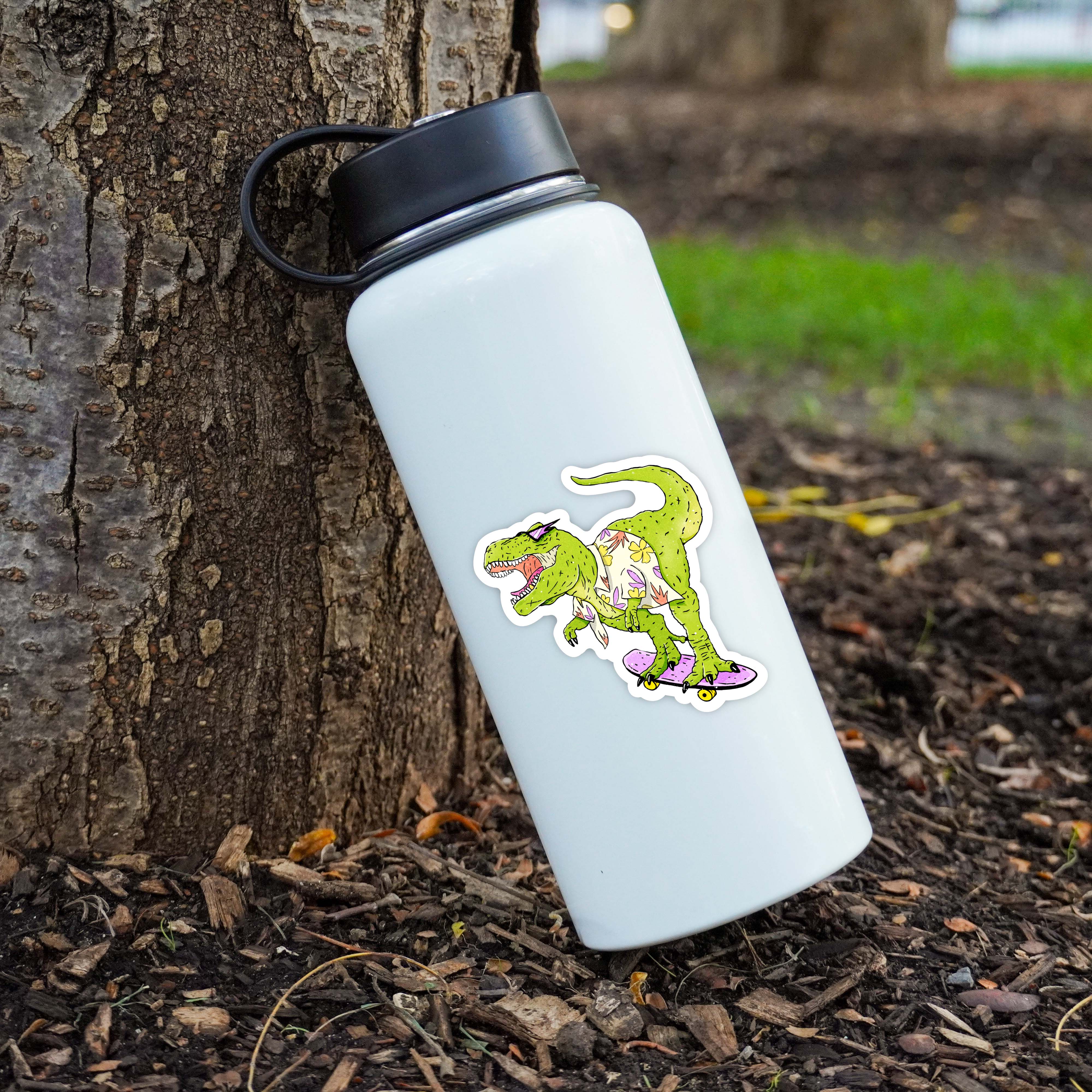 Rad Rax Dinosaur Sticker Rad Skateboard T-Rex Dinosaur Sticker – Big Moods