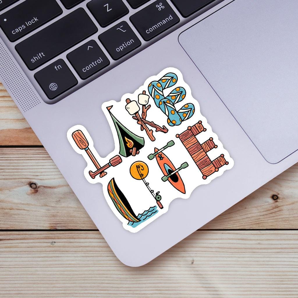 Lake Life Lettering Sticker – Big Moods