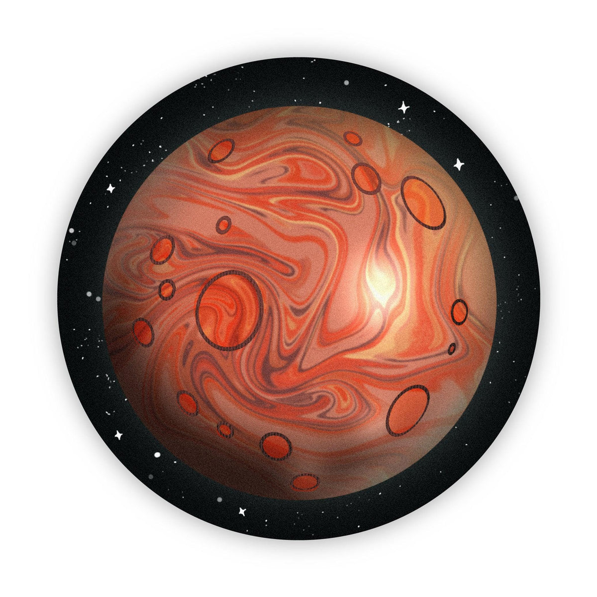 Planet Mars Sticker – Big Moods