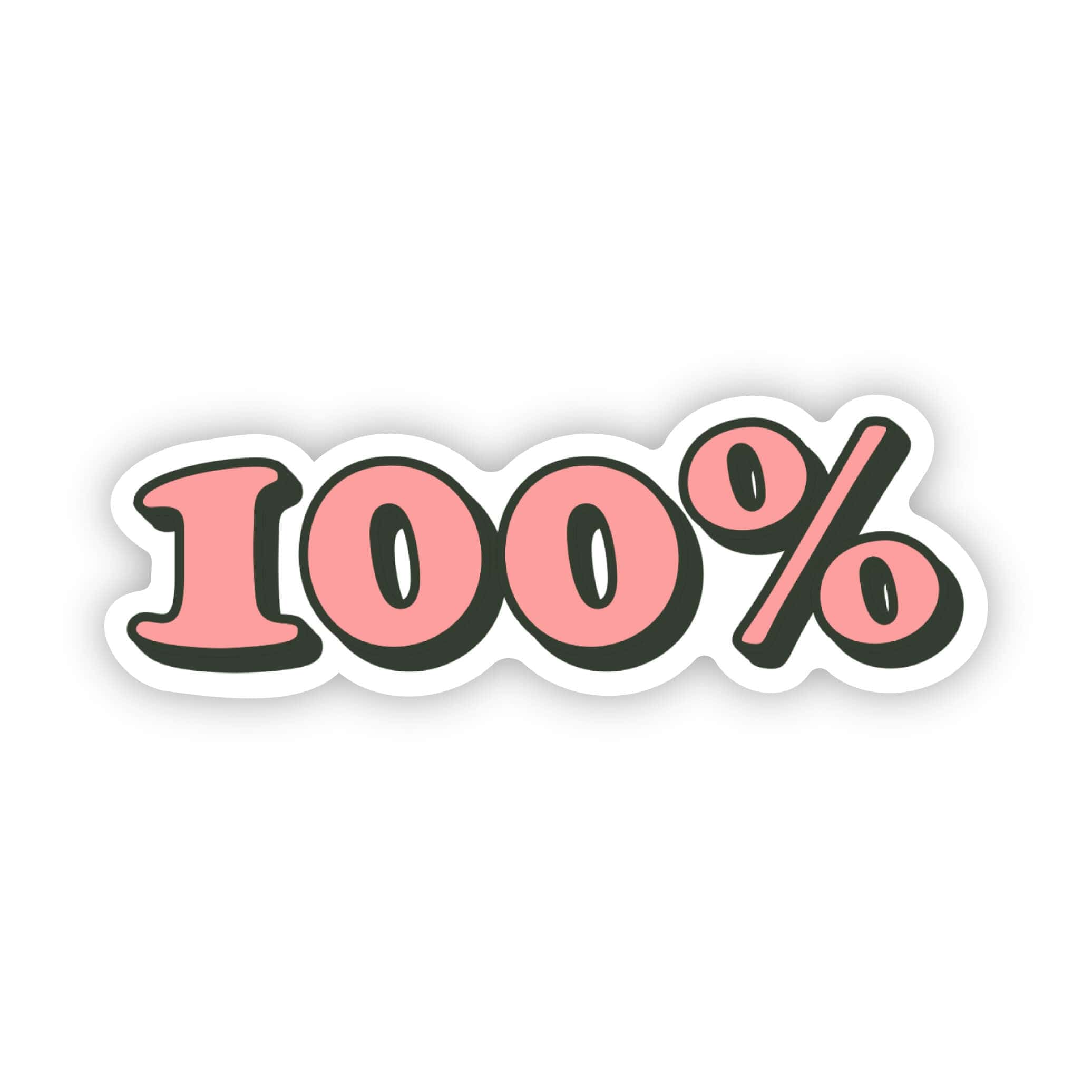 100% Sticker - Pink