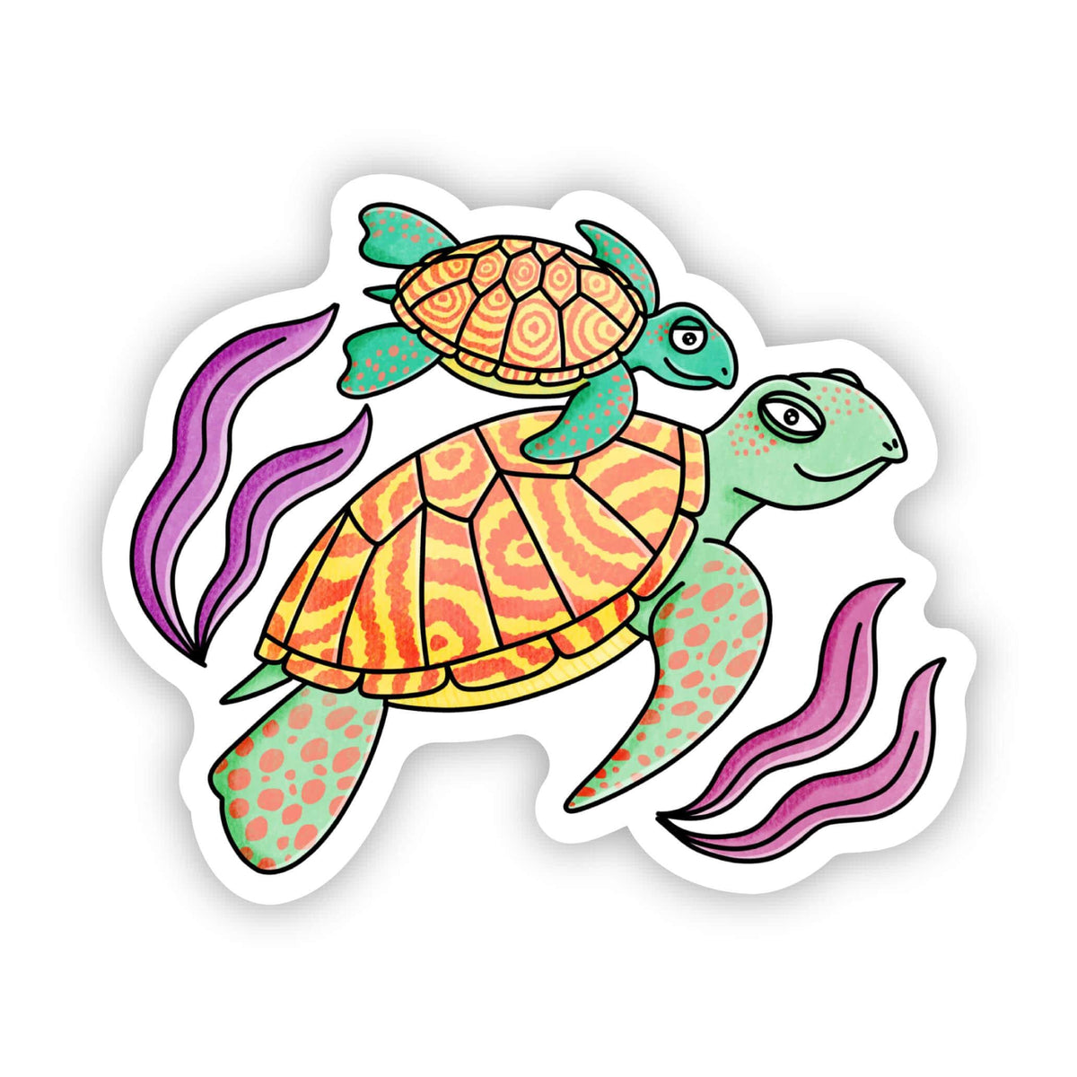 Sea Turtles Sticker – Big Moods