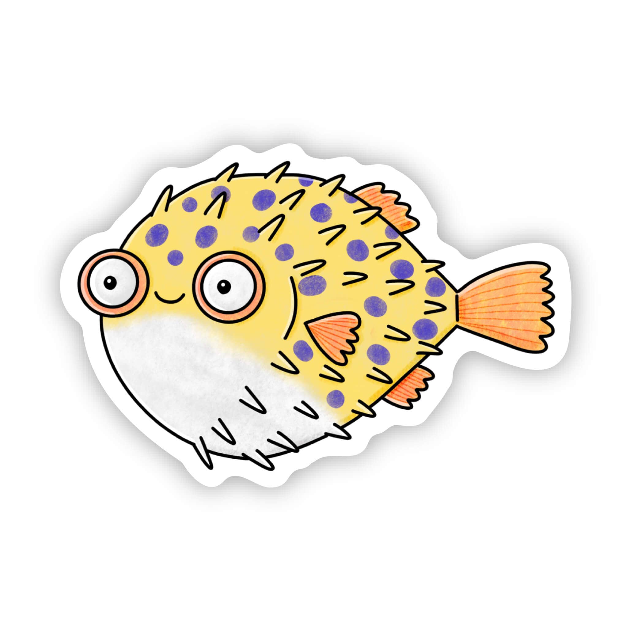 Puffer Fish Sticker – Big Moods