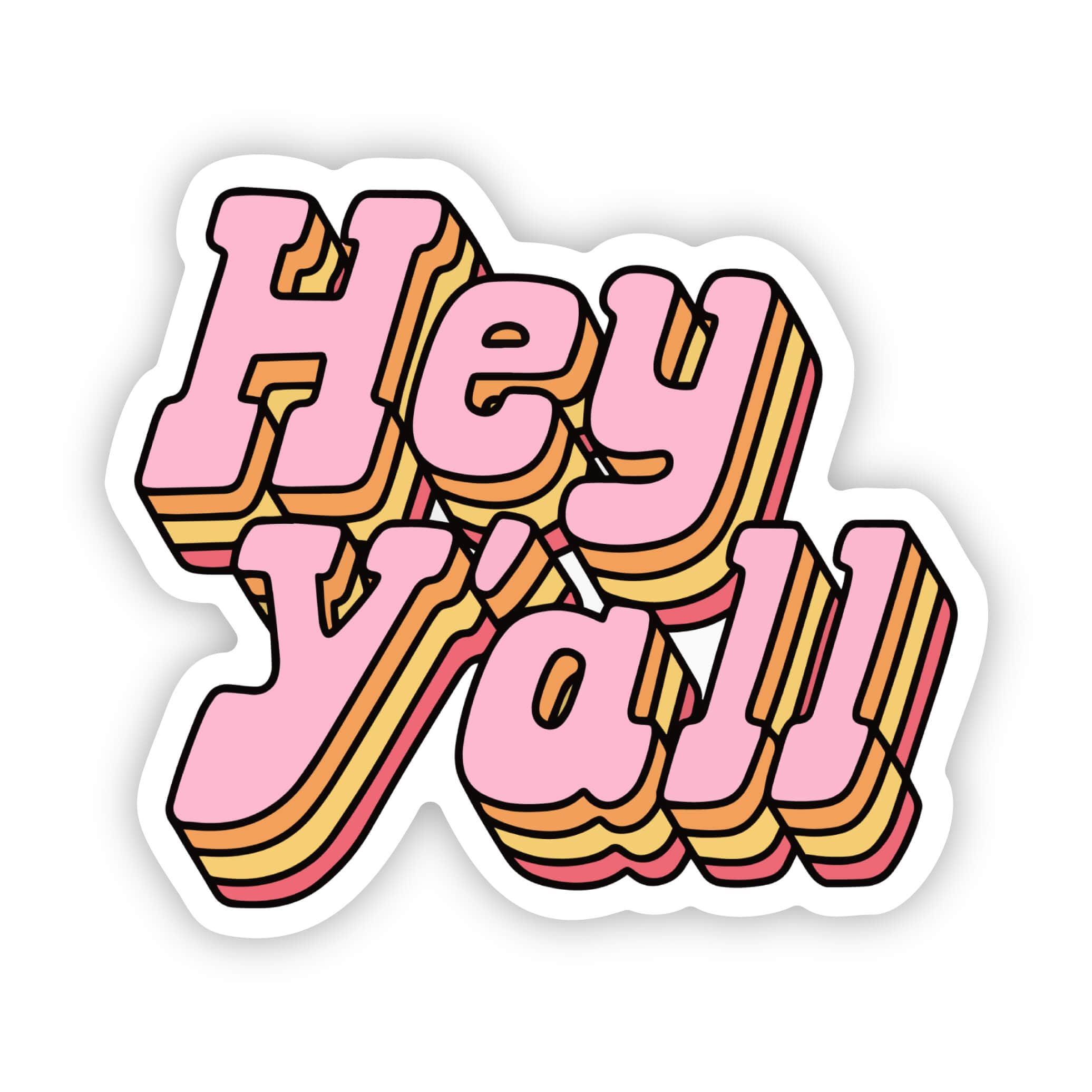 Sticker Heyy Pink