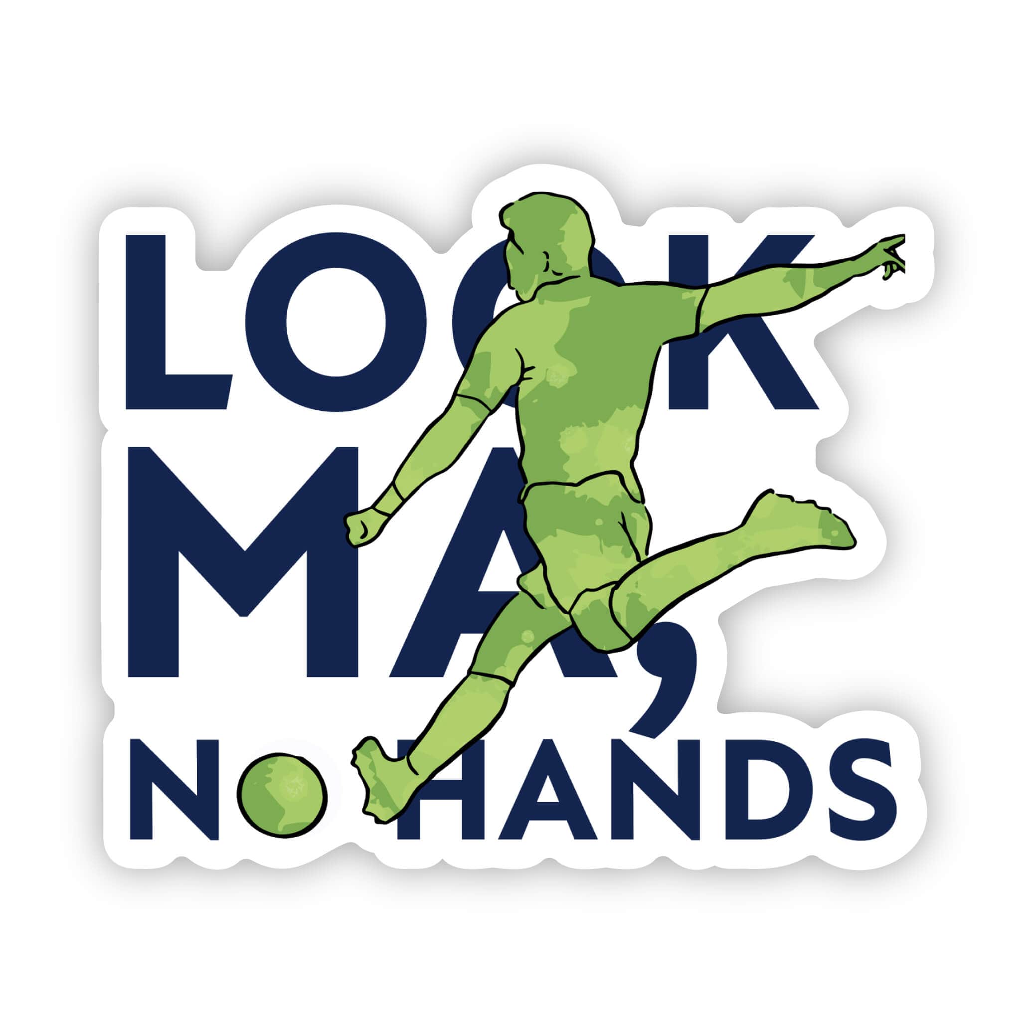 No Hand Over Sticker Male